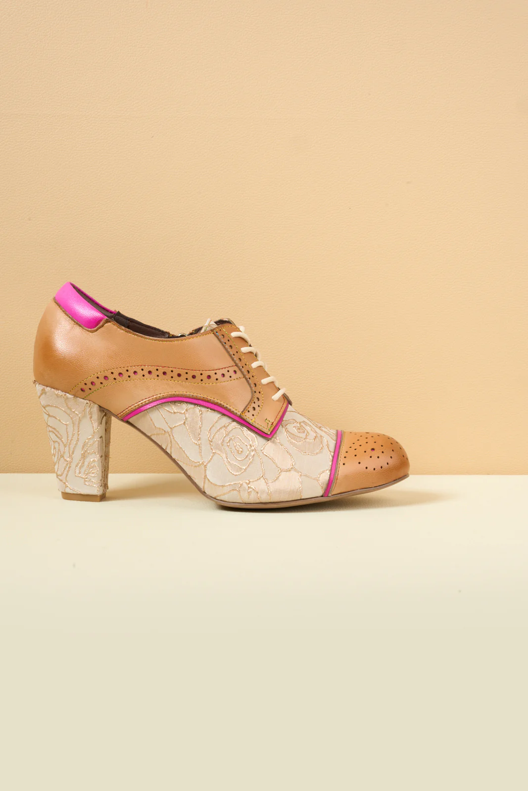 Soffia | Roses Harvest Jacquard Leather Oxford - Image 10