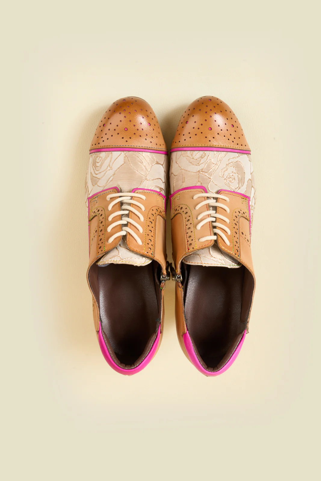 Soffia | Roses Harvest Jacquard Leather Oxford - Image 12