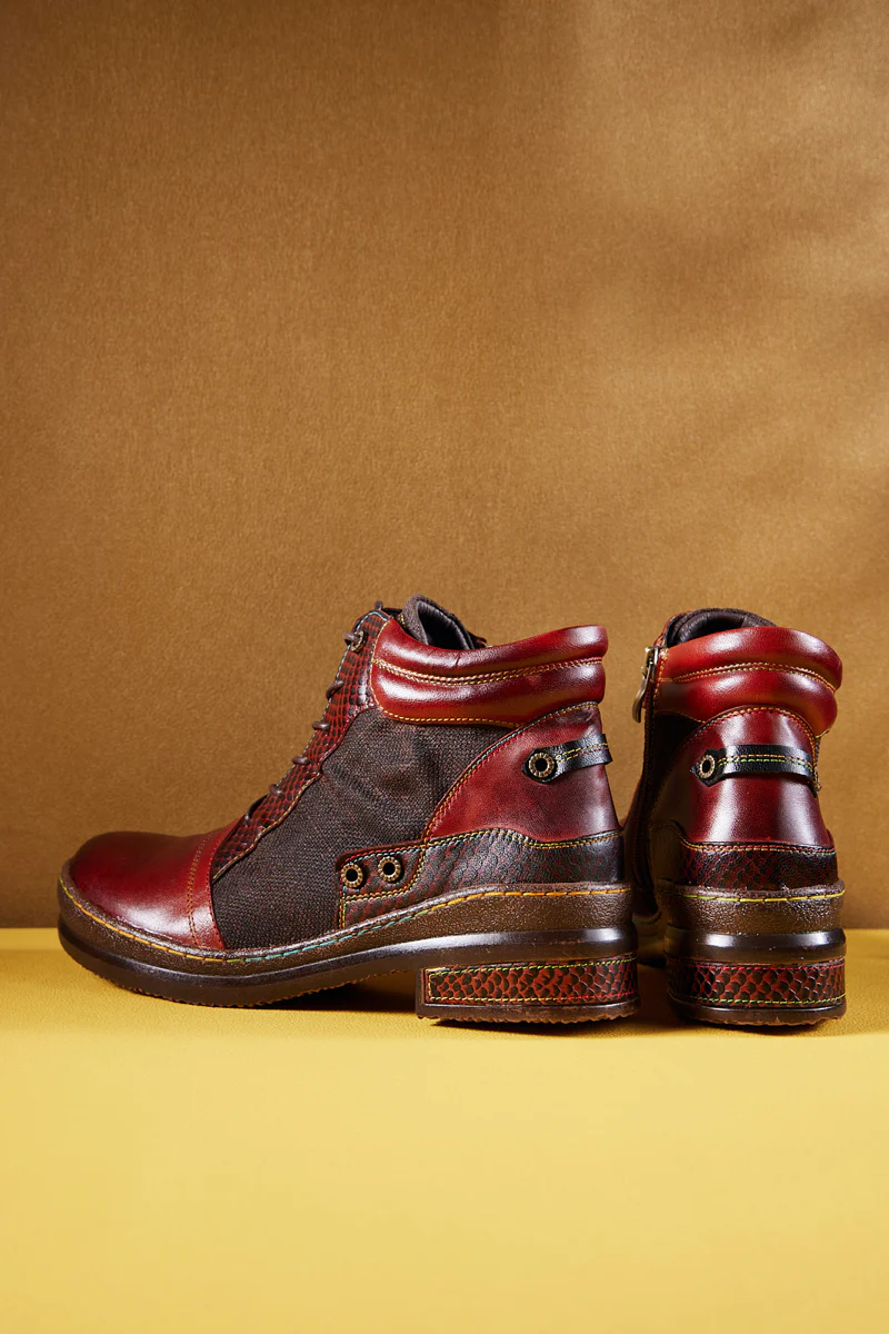 Soffia | Runway Muse Leather Combat Boots - Image 10