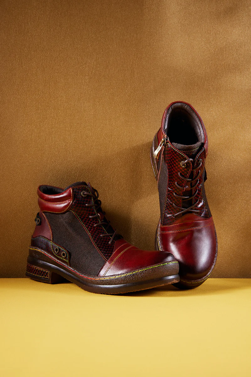 Soffia | Runway Muse Leather Combat Boots - Image 7