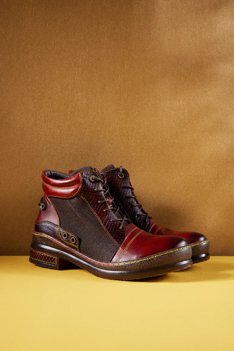Soffia | Runway Muse Leather Combat Boots - Image 8