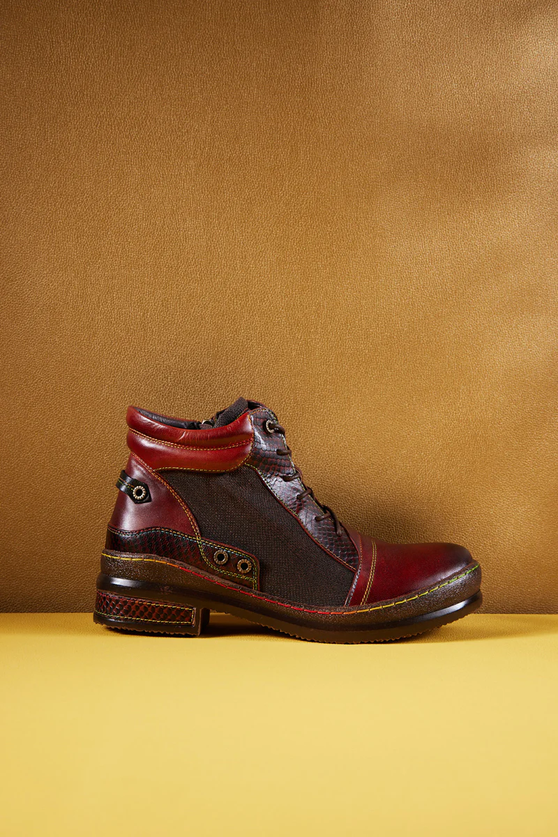 Soffia | Runway Muse Leather Combat Boots - Image 9