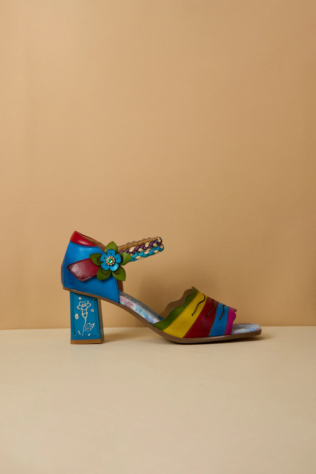 Soffia | Shades Of Striped Romance Pump Heels - Image 10