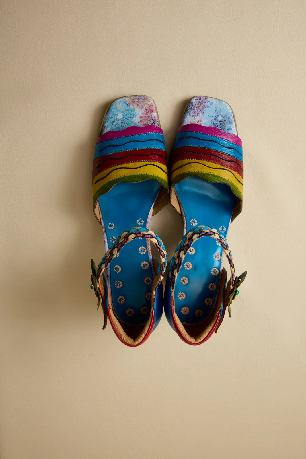 Soffia | Shades Of Striped Romance Pump Heels - Image 12