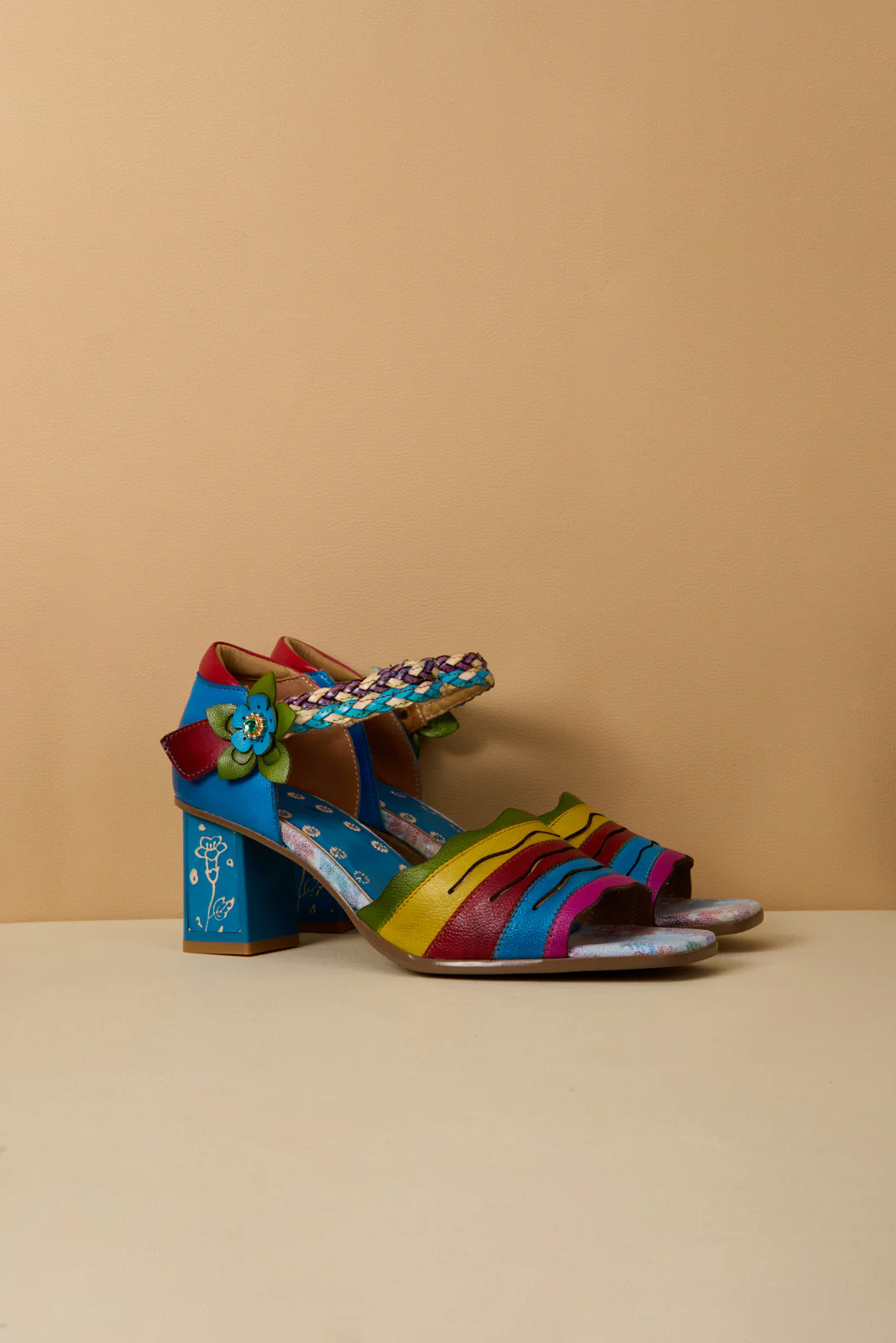 Soffia | Shades Of Striped Romance Pump Heels - Image 8