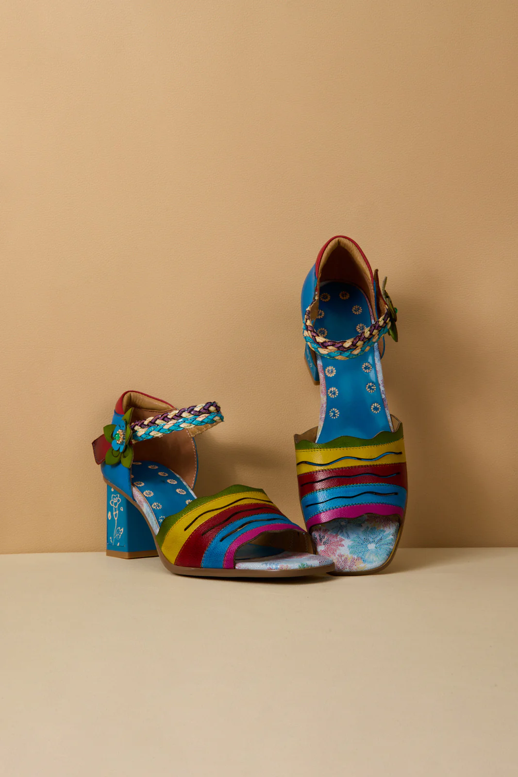 Soffia | Shades Of Striped Romance Pump Heels - Image 9