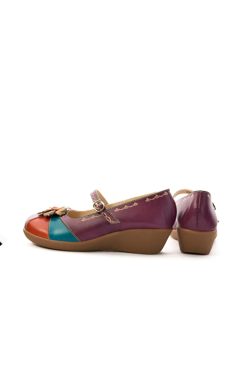 Soffia | Soleil Luzia Floral Leather Mary Jane - Image 10