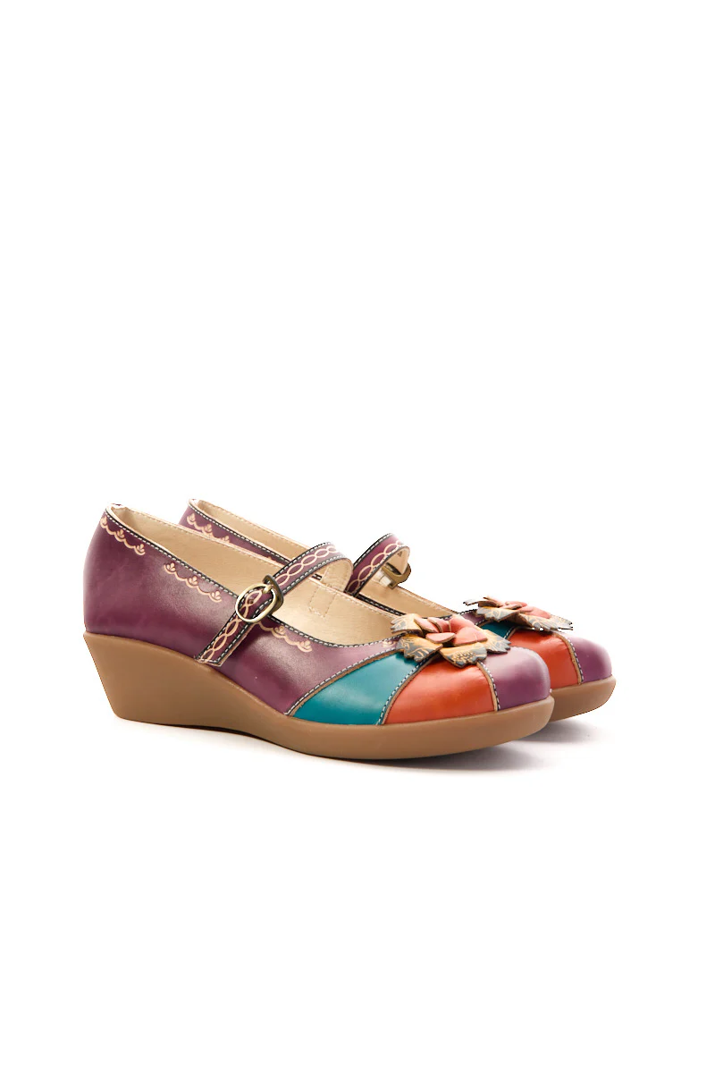 Soffia | Soleil Luzia Floral Leather Mary Jane - Image 8