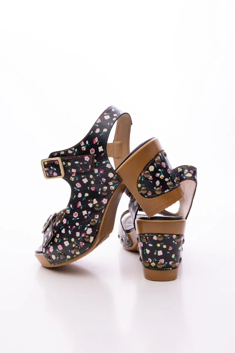 SOFFIA | VILMA FLORAL LEATHER SANDAL - Image 12