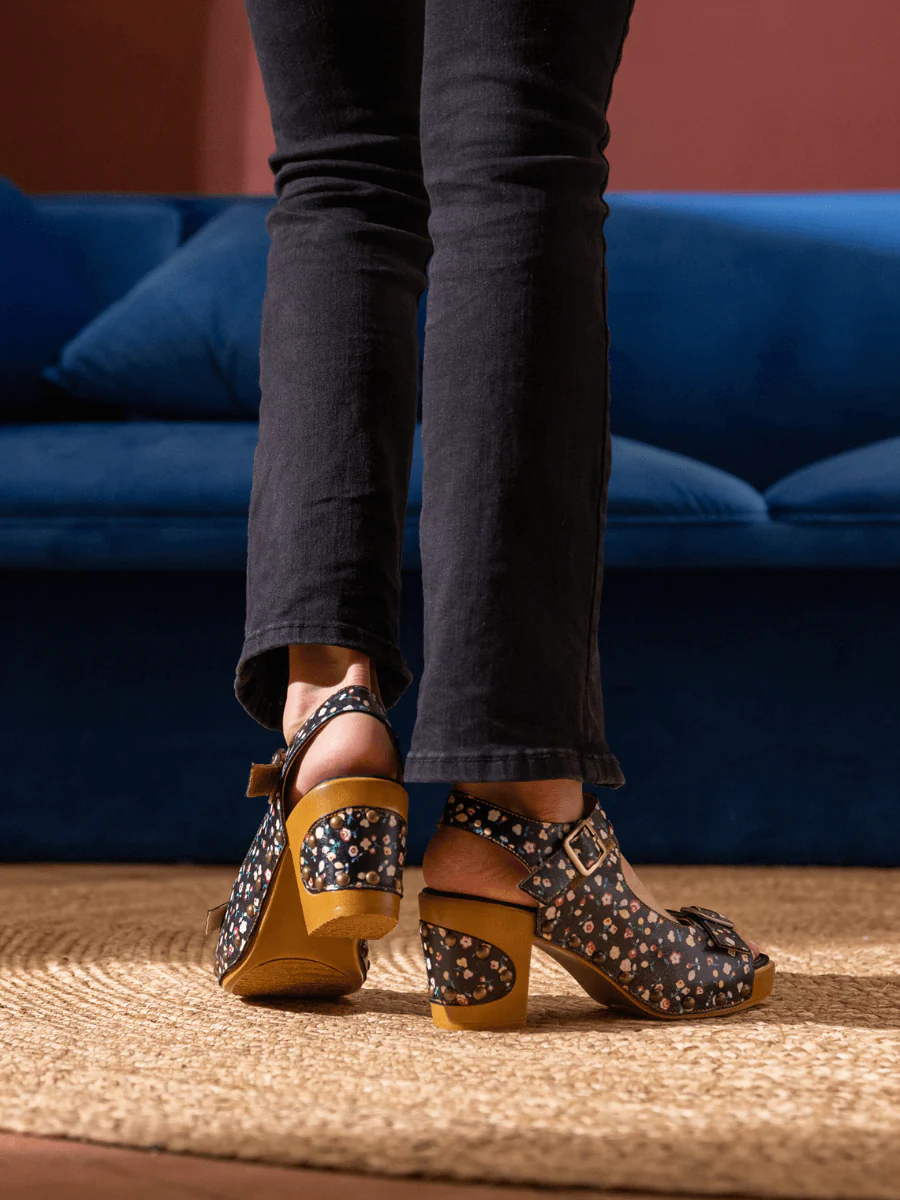 SOFFIA | VILMA FLORAL LEATHER SANDAL - Image 8