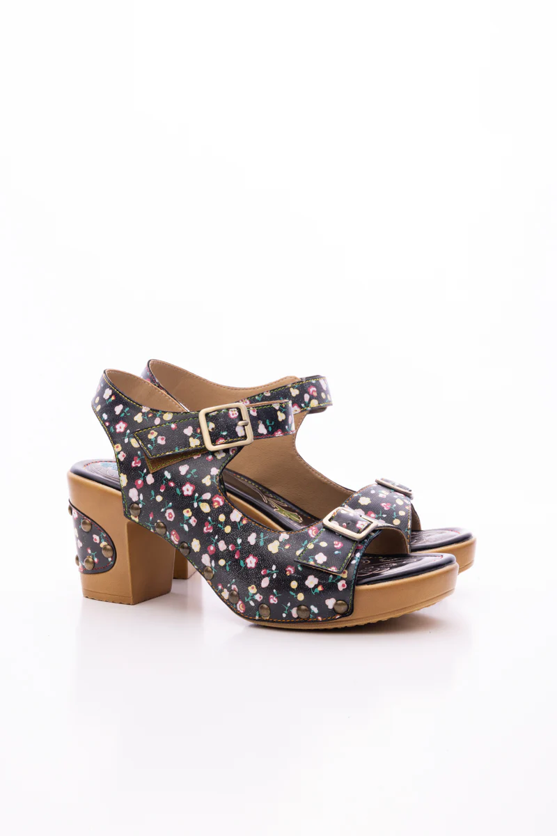 SOFFIA | VILMA FLORAL LEATHER SANDAL - Image 9