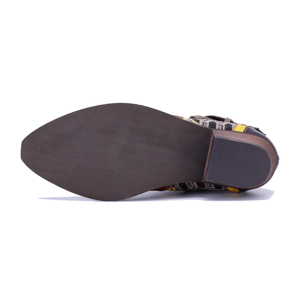 Soffia | Wild Boho Leather Western Boots - Image 12