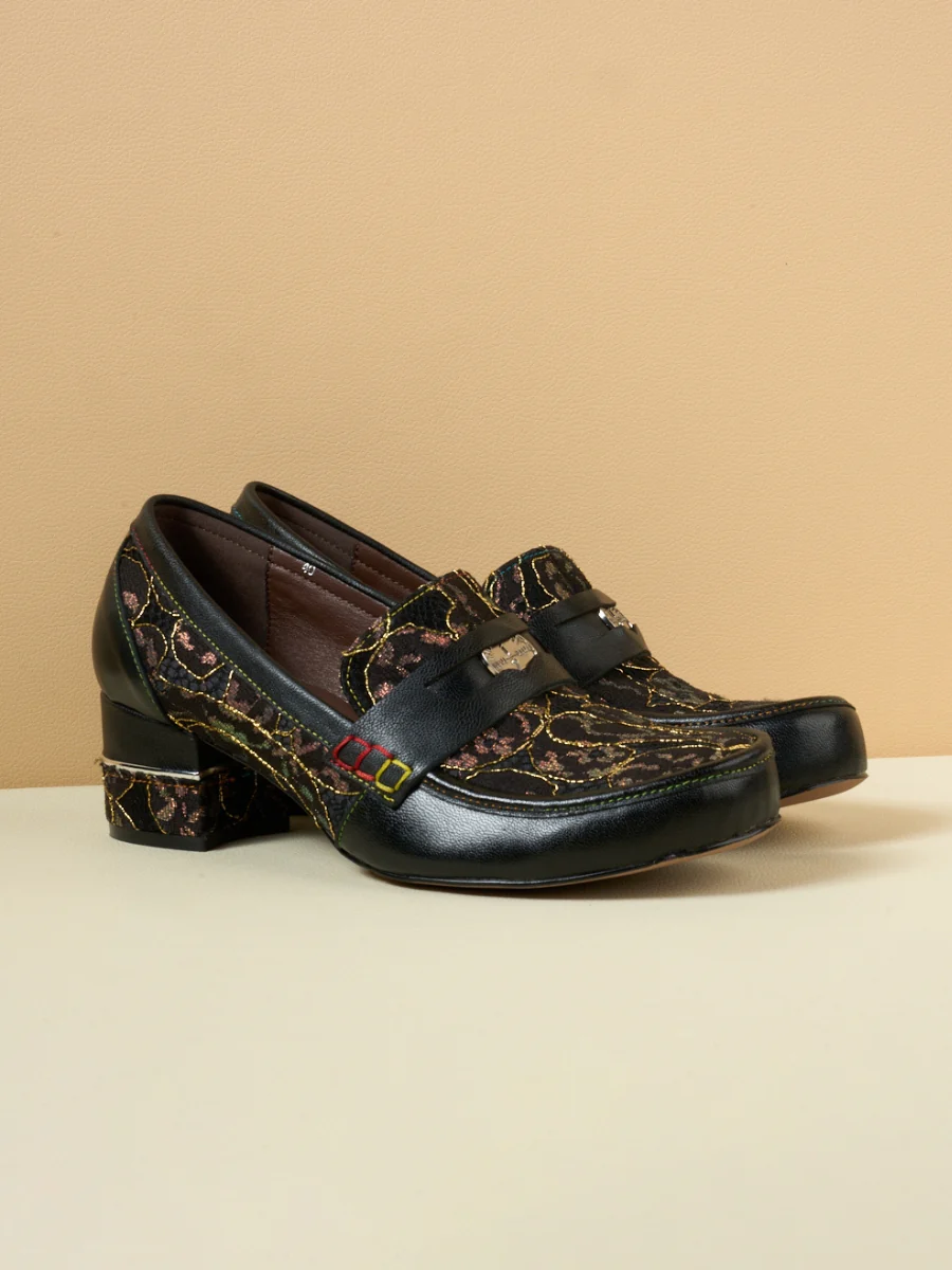 Soffia | Winny Jacquard Leather Loafer - Image 2