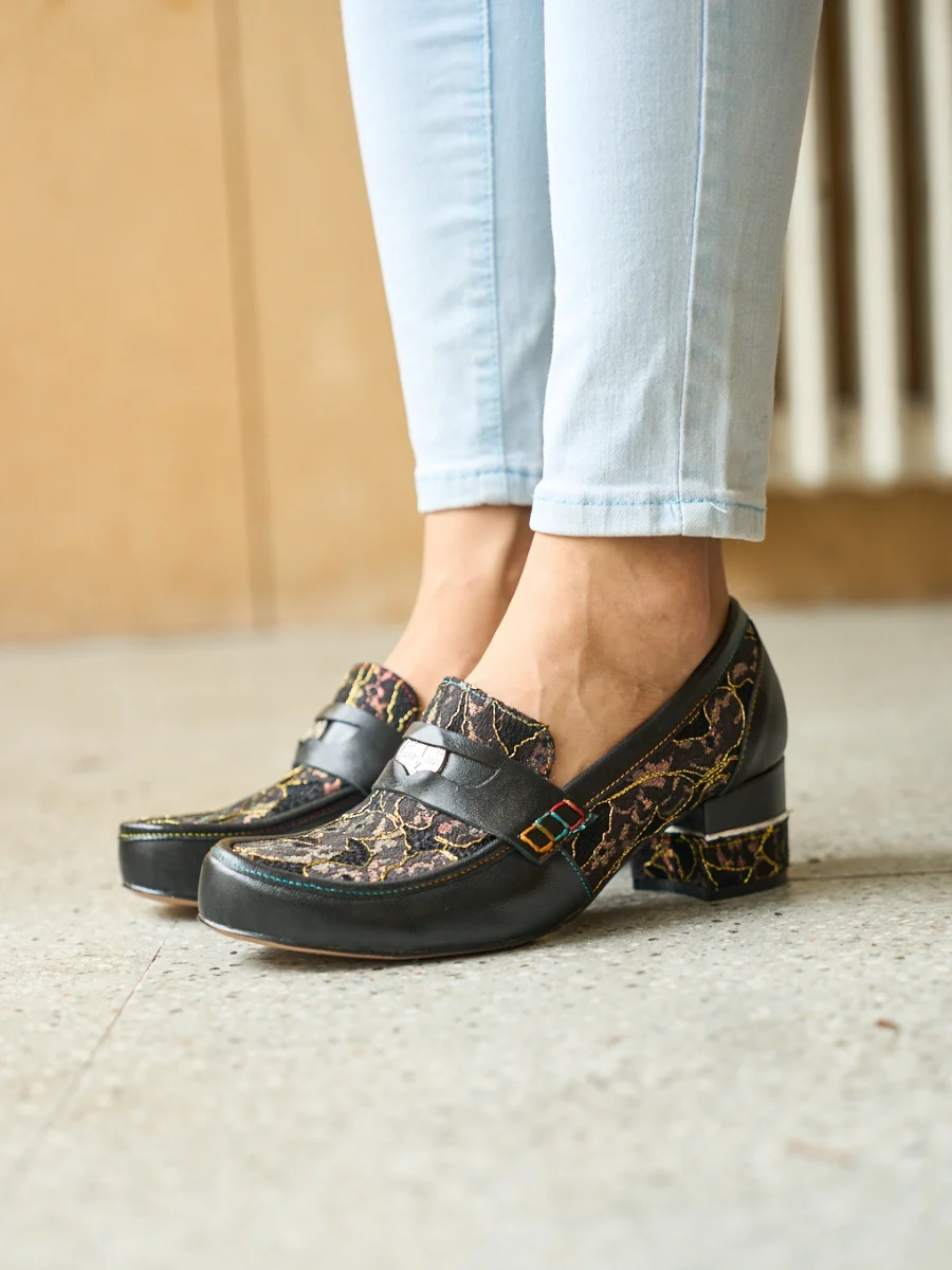 Soffia | Winny Jacquard Leather Loafer - Image 7