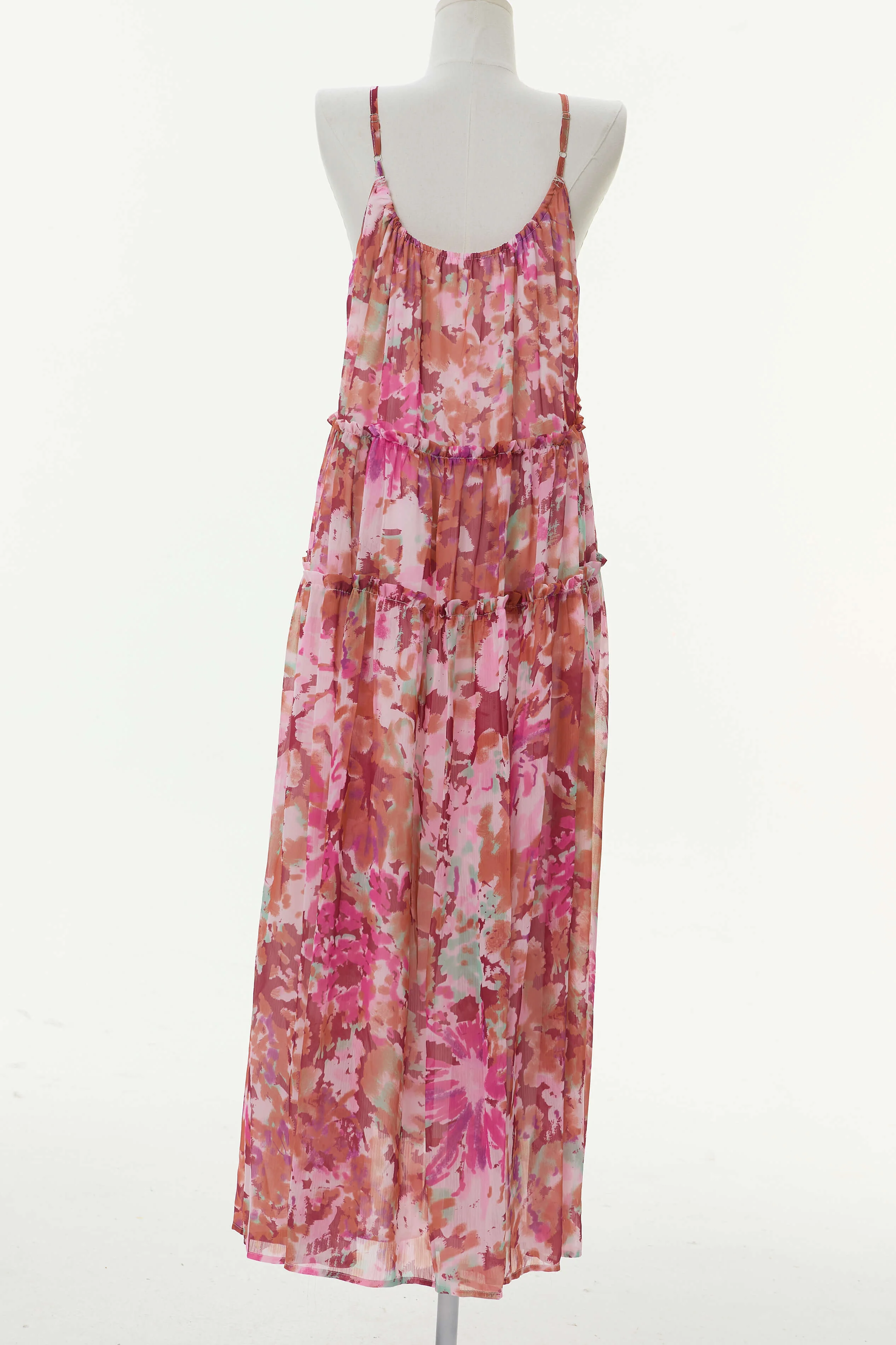 Soleil Printed Chiffon Maxi Dress - purple - Image 7
