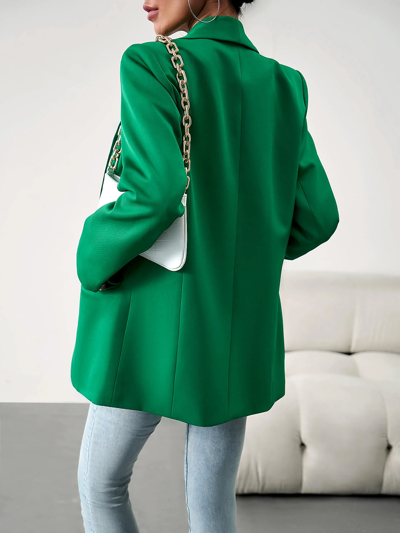 Standards Pocketed Blazer - Green - Image 5