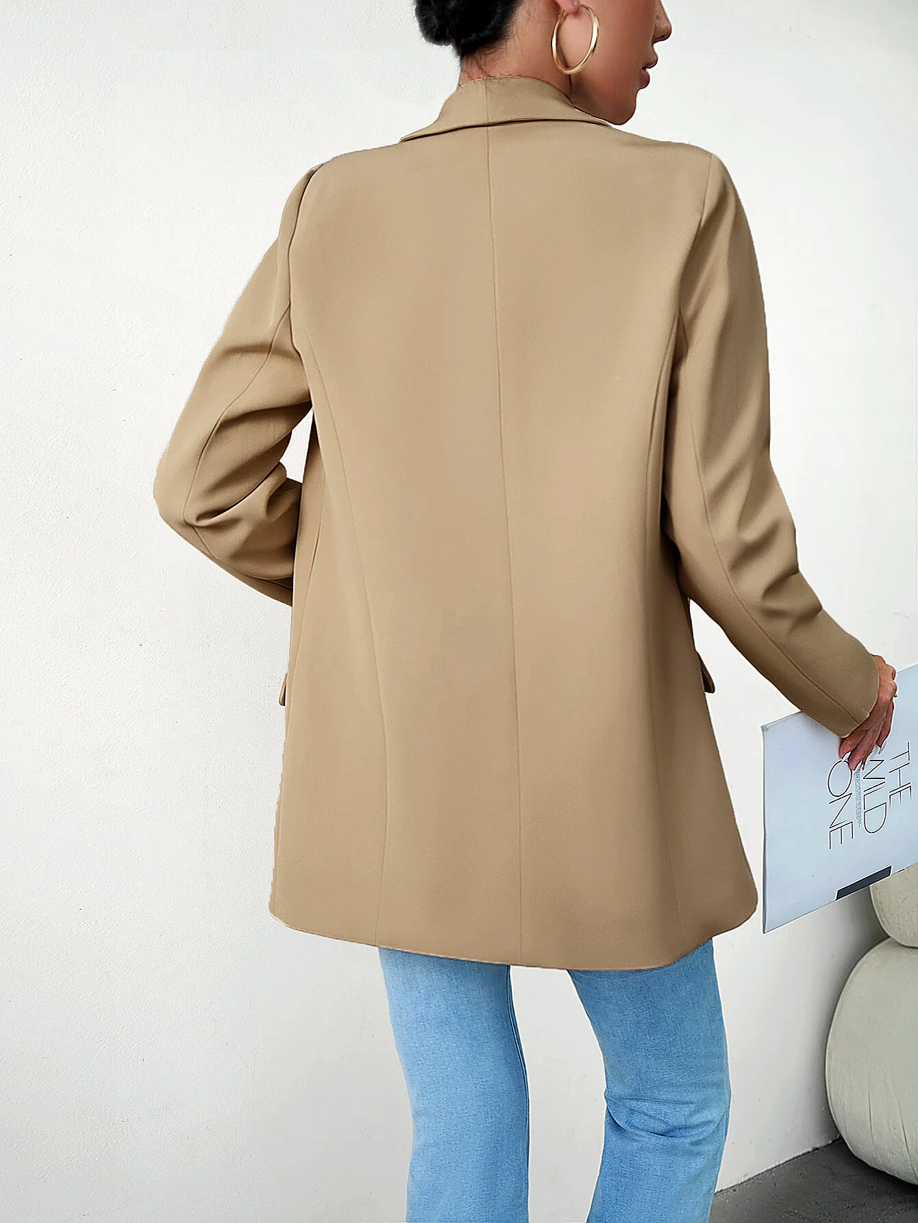 Standards Pocketed Blazer - Khaki - Image 6