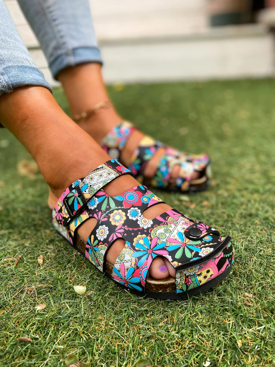 Strappy Slide Clogs Clog Shoes Sandals - Maibulun - Image 3