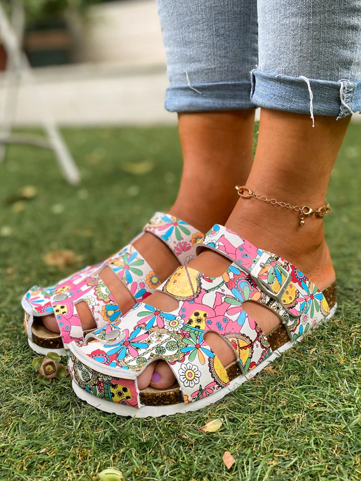 Strappy Slide Clogs Clog Shoes Sandals - Maibulun - Image 7