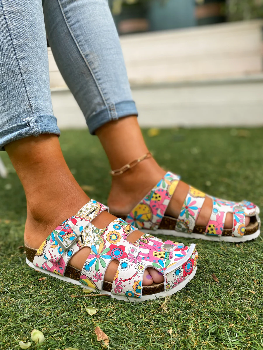 Strappy Slide Clogs Clog Shoes Sandals - Maibulun - Image 8