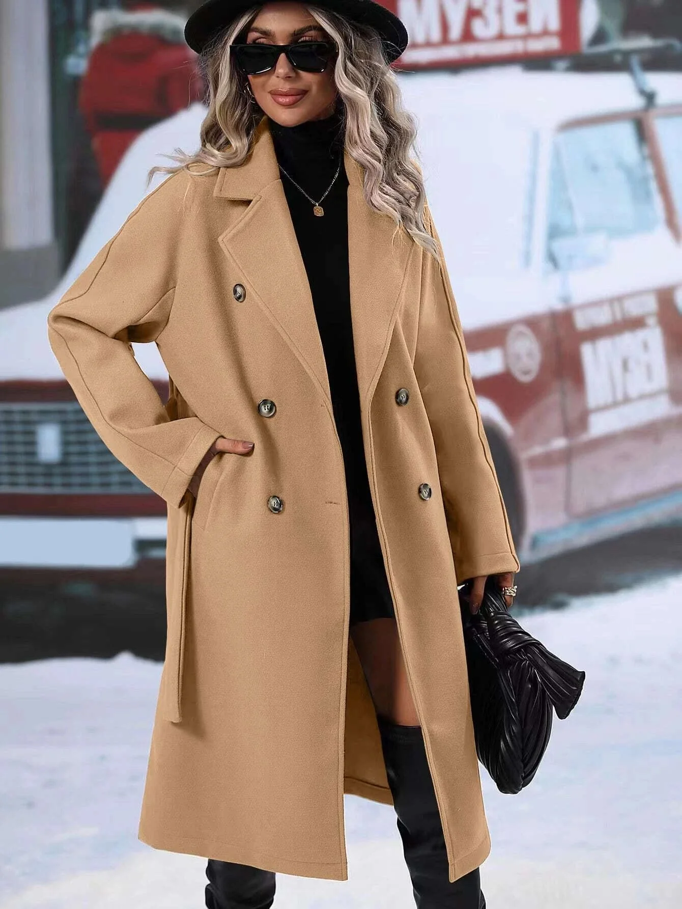 Stroll Along Pocketed Coat - Image 14