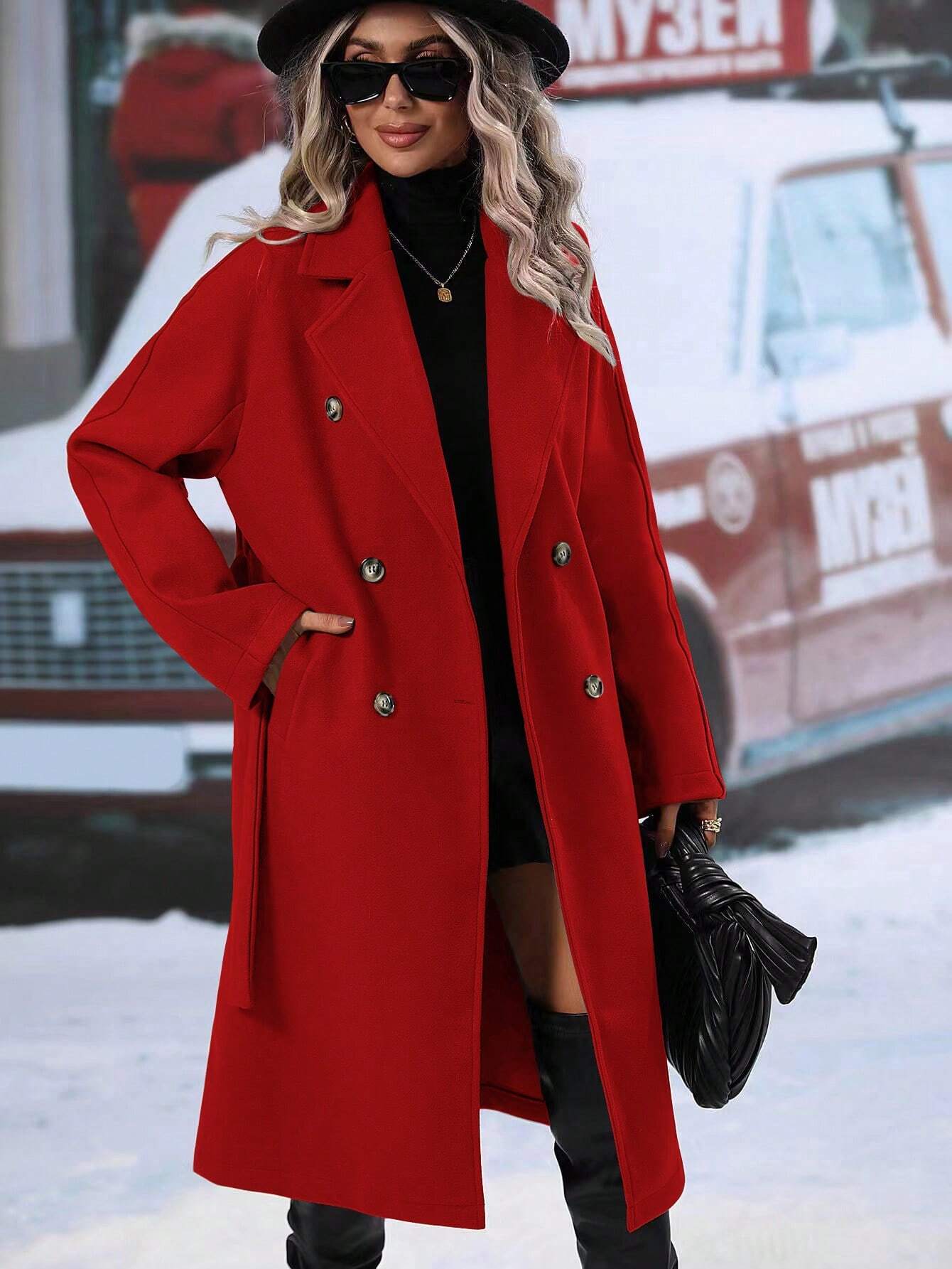 Stroll Along Pocketed Coat - Image 17