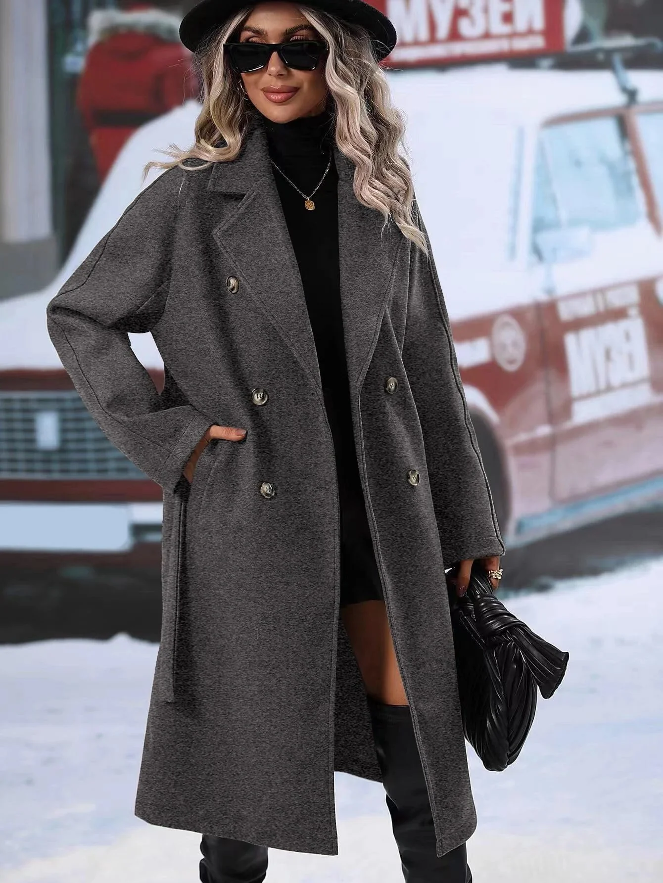 Stroll Along Pocketed Coat - Image 22