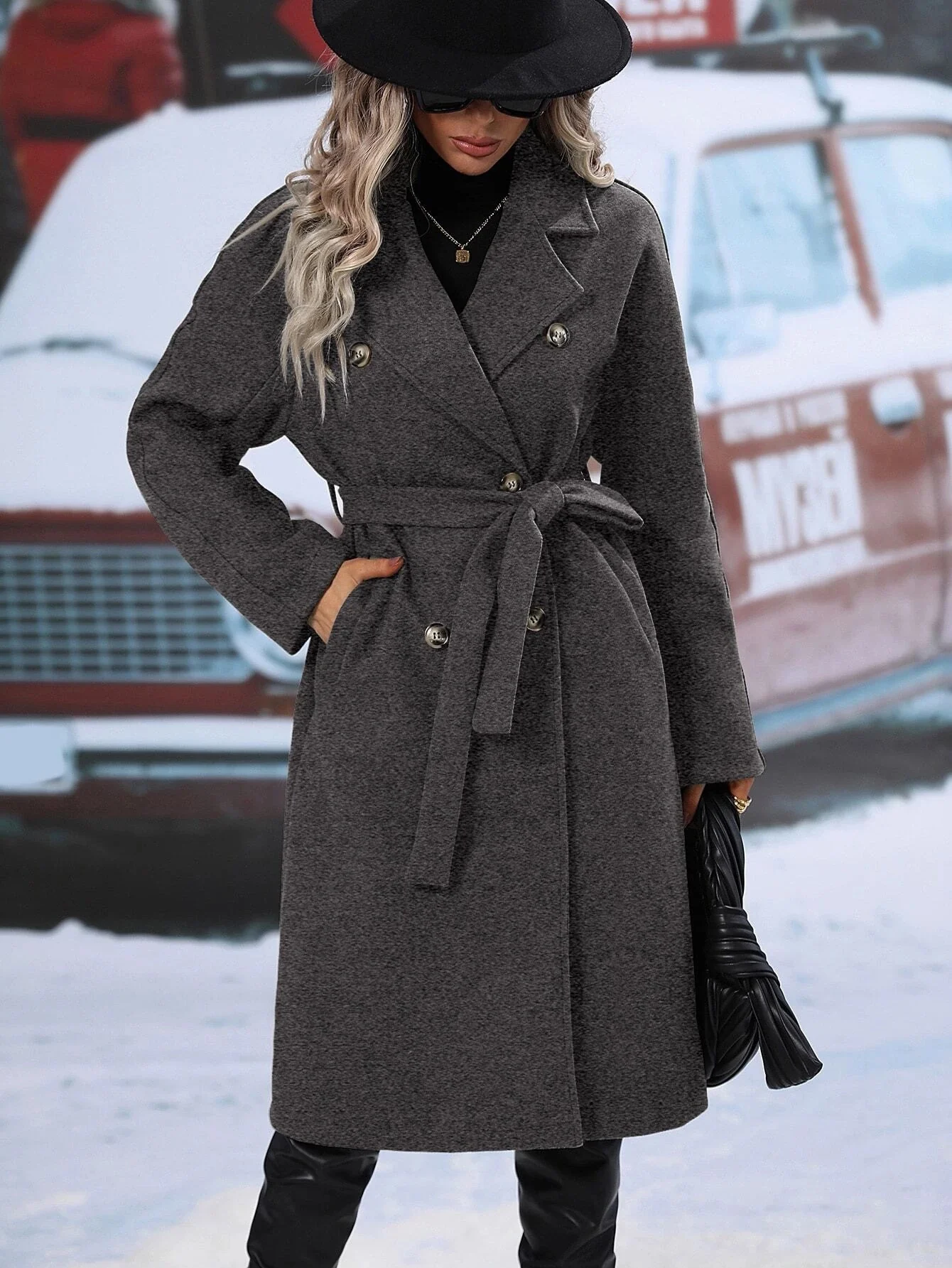 Stroll Along Pocketed Coat - Image 24