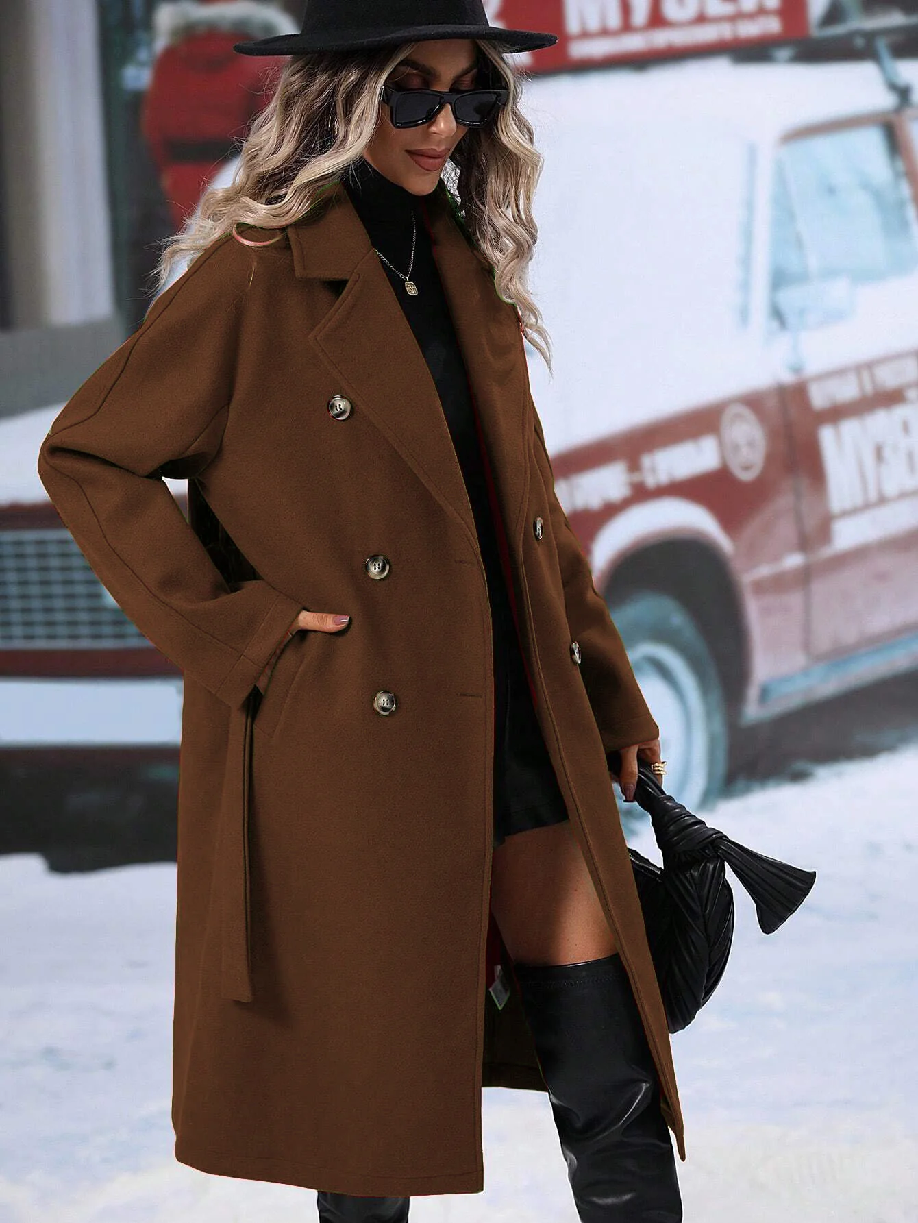 Stroll Along Pocketed Coat - Image 6