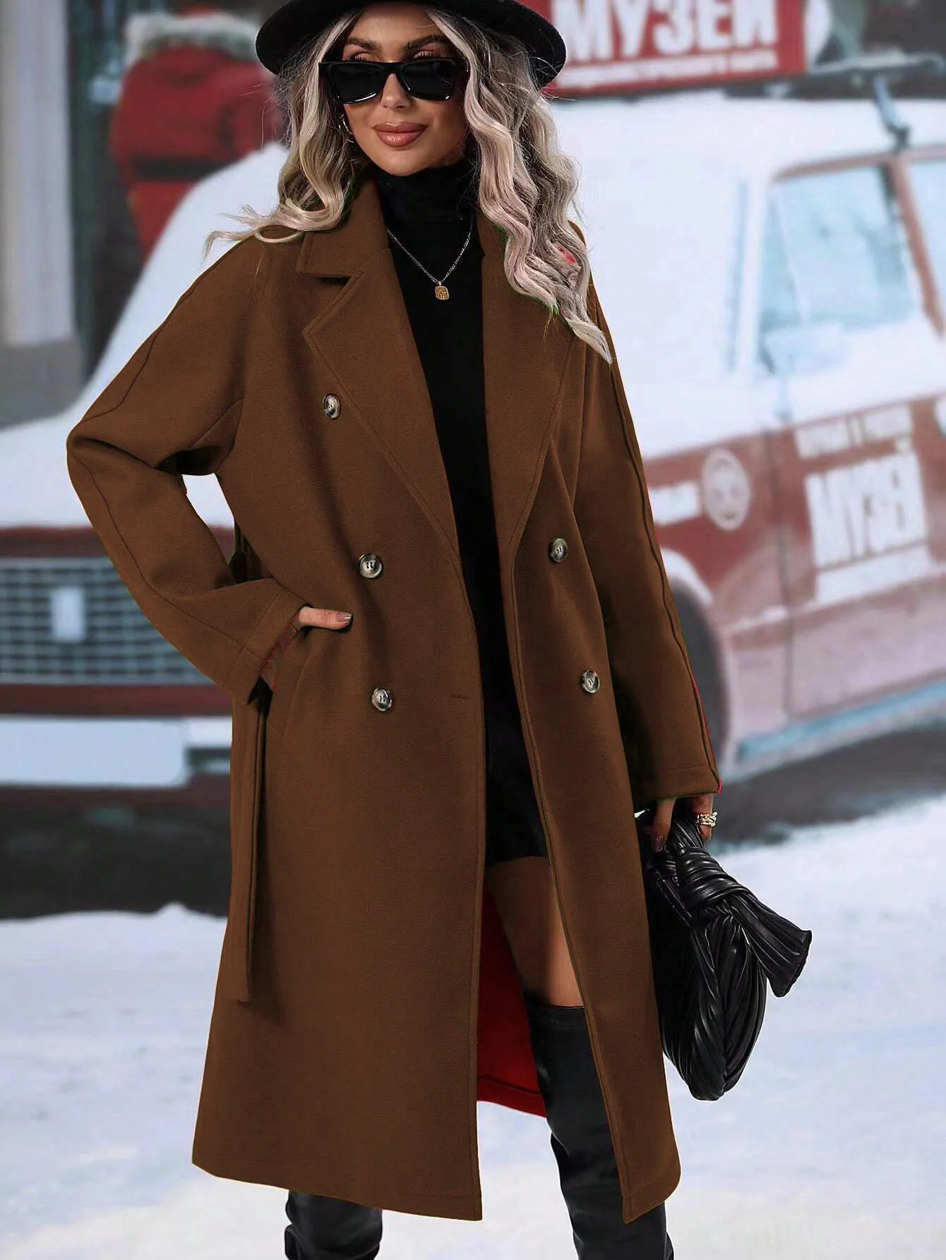 Stroll Along Pocketed Coat - Image 7