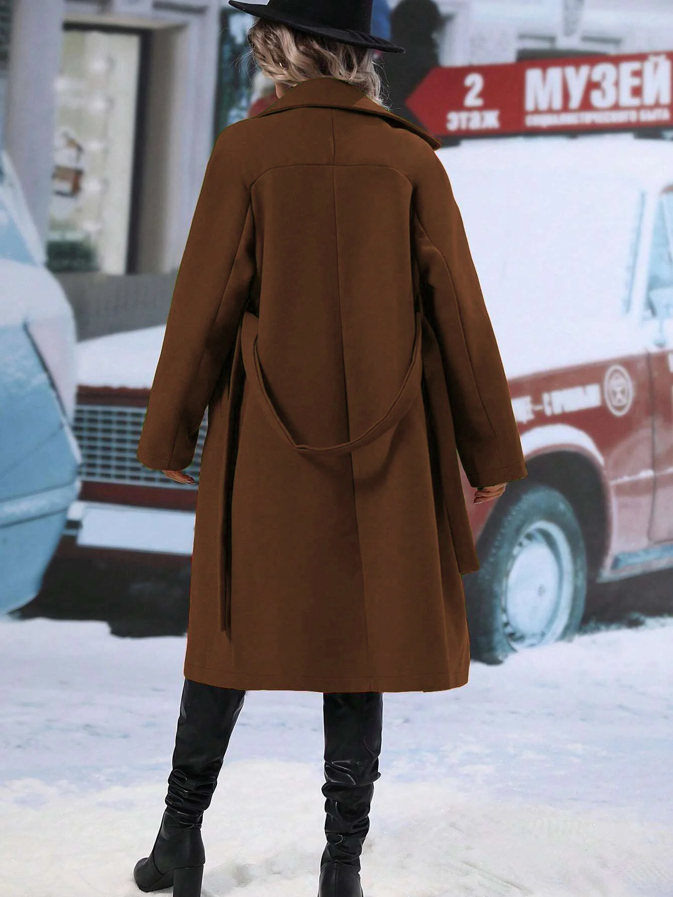 Stroll Along Pocketed Coat - Image 8