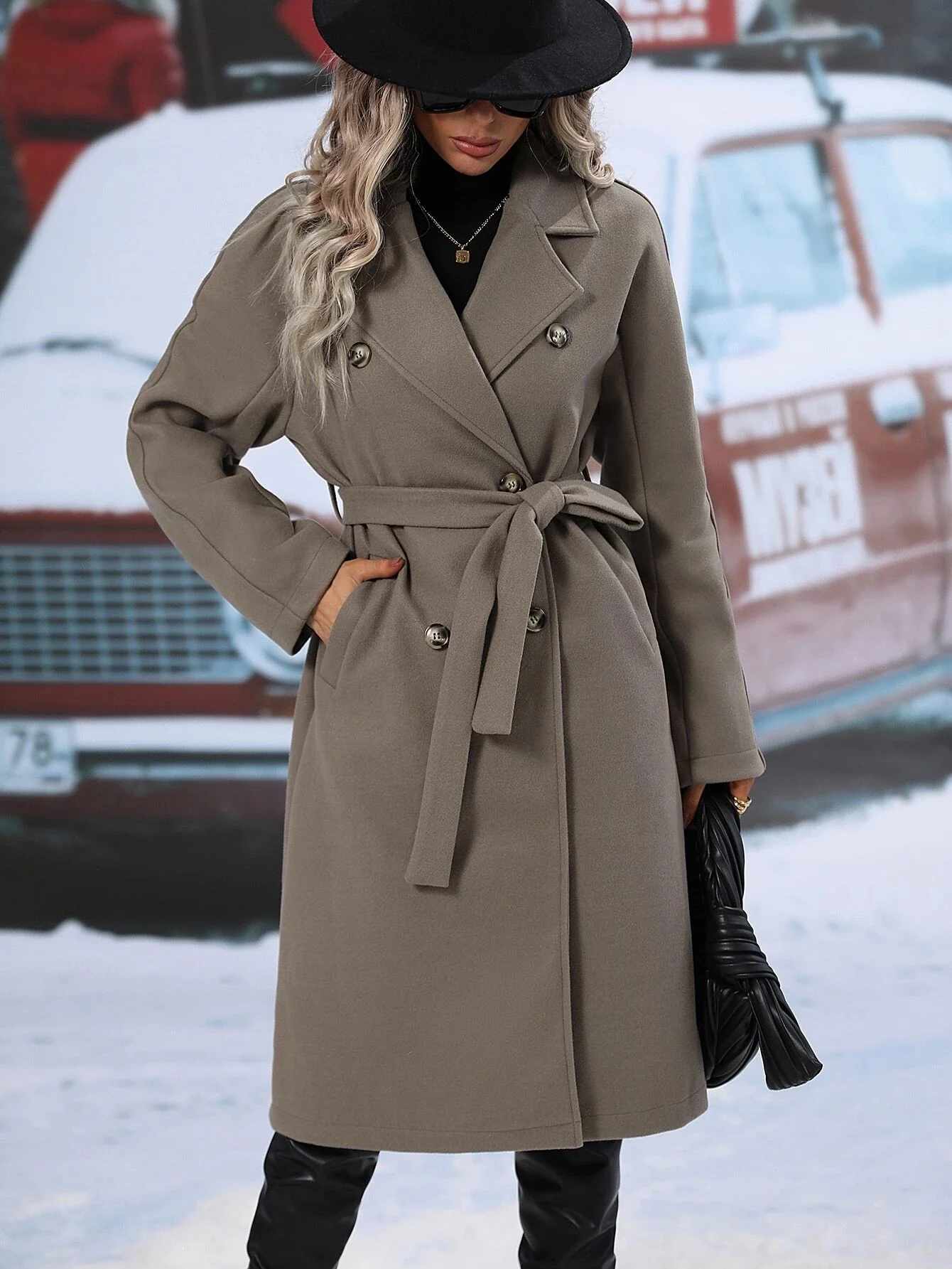 Stroll Along Pocketed Coat - Image 9