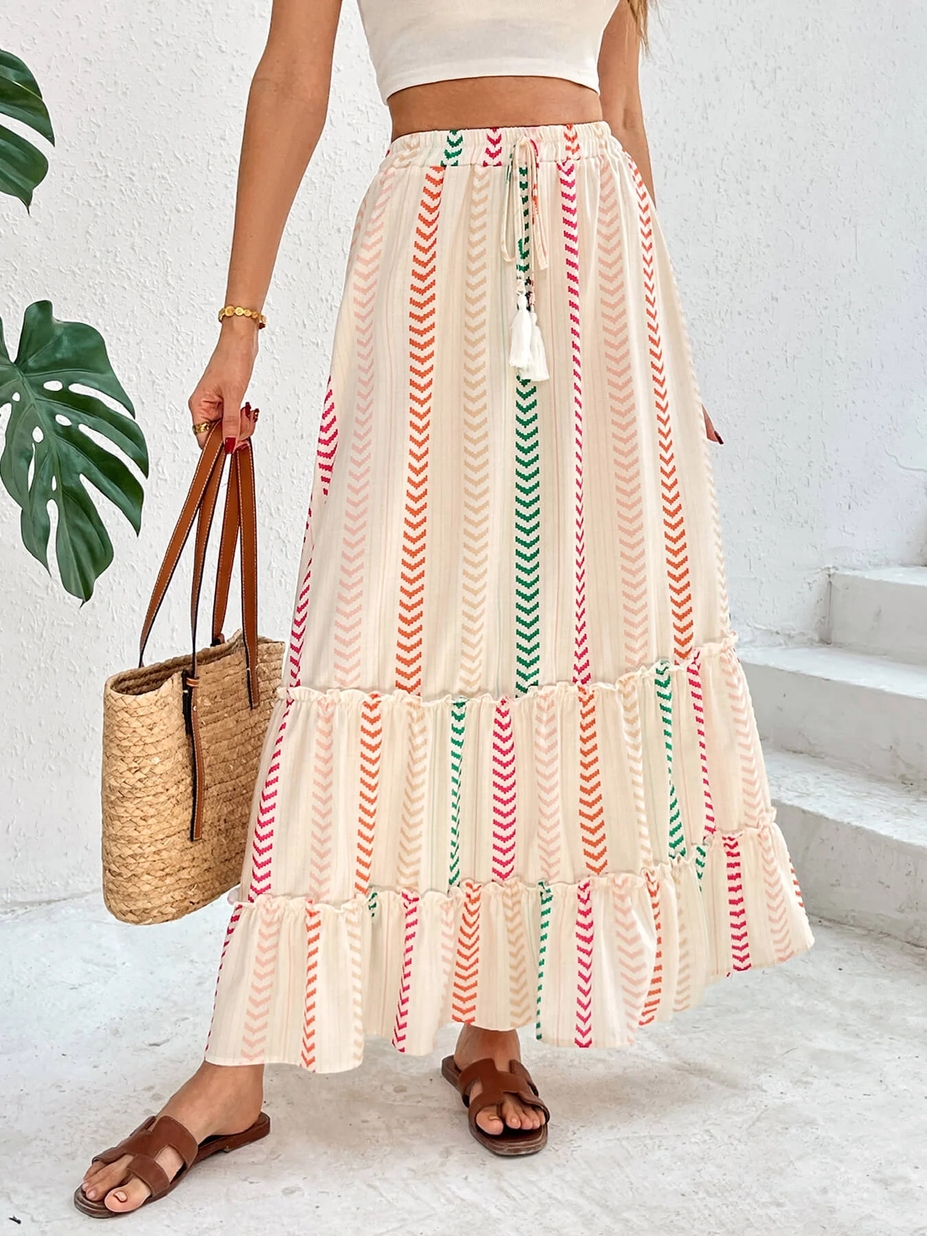 Sutton High Waisted Maxi Skirt - Image 2
