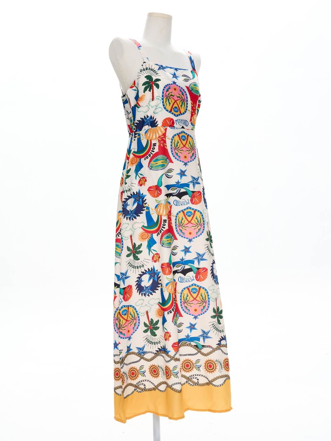Sweet Days Vacancy Prints Linen Blend Midi Dress - Image 6