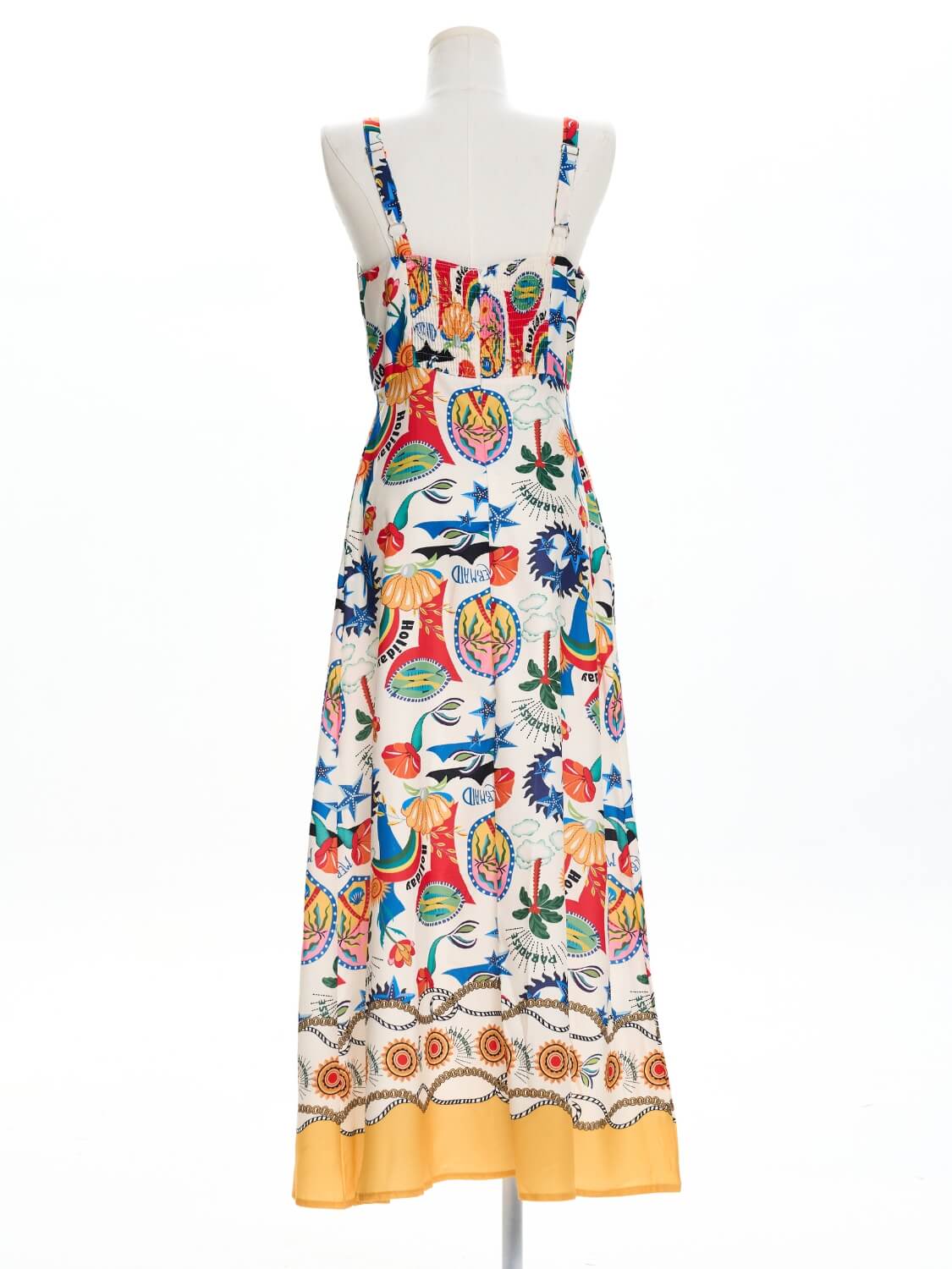 Sweet Days Vacancy Prints Linen Blend Midi Dress - Image 7