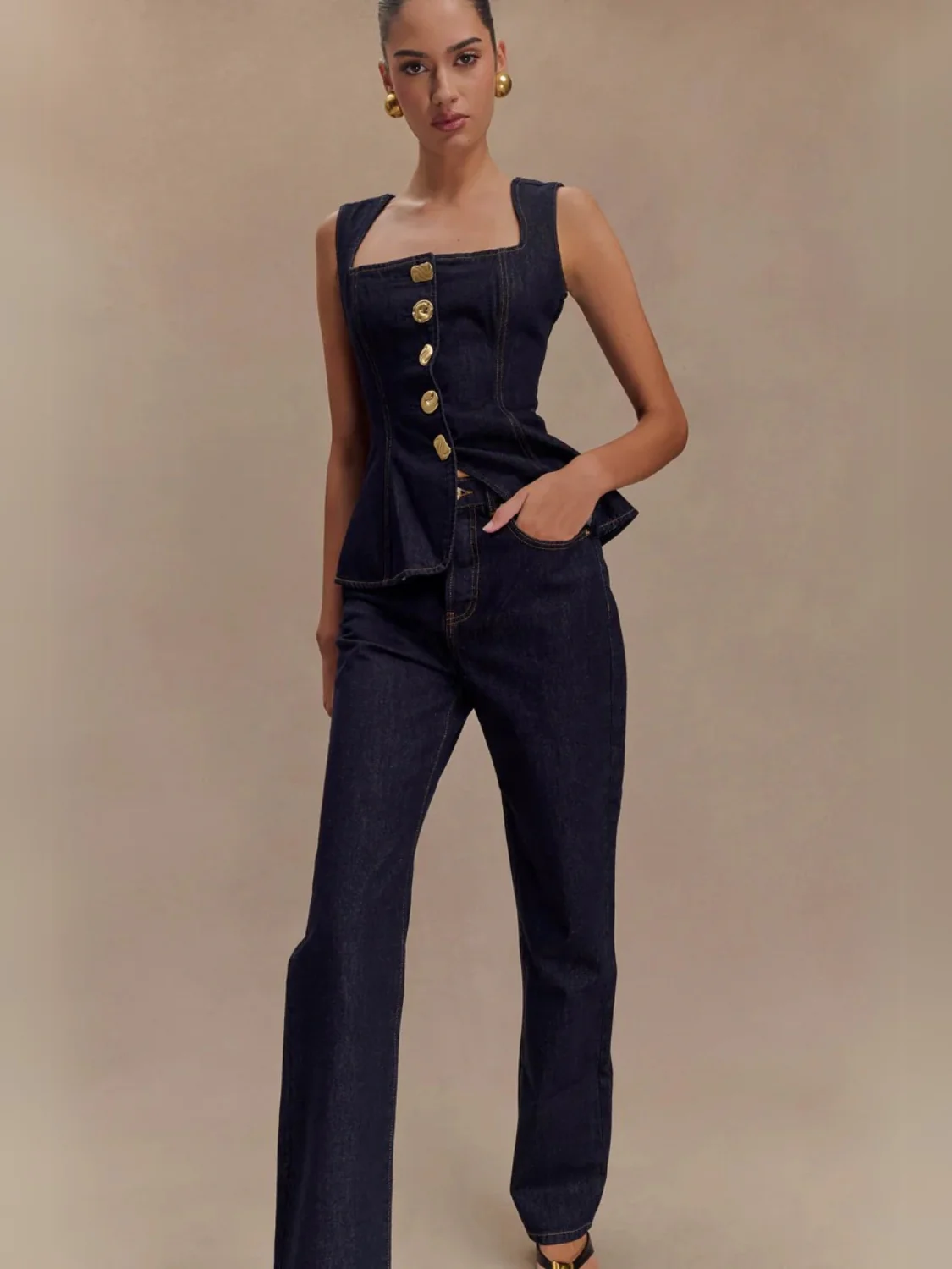 Sweet Haze Denim Matching Sets - Image 4