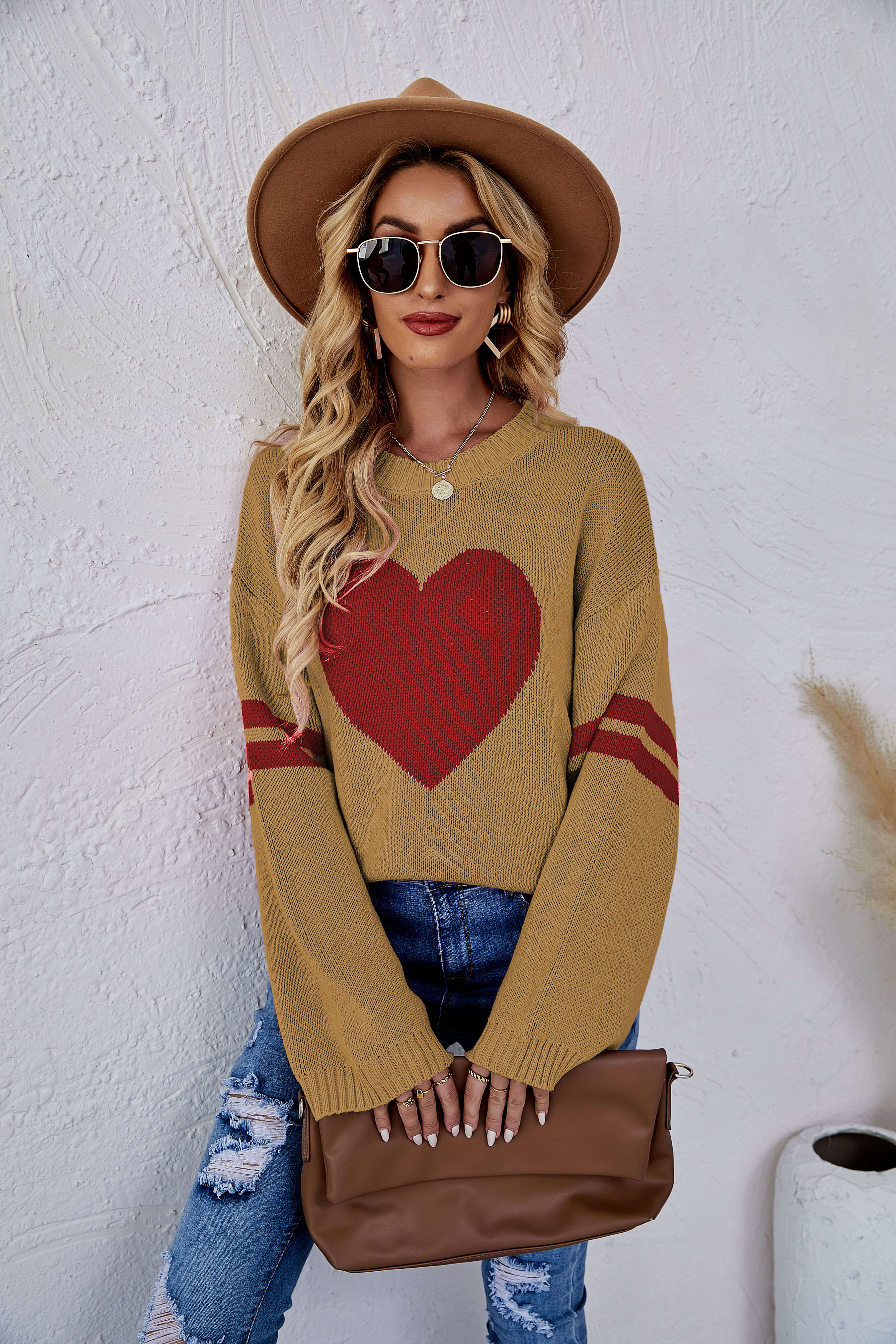 Sweetie With Heart Pullover Knit Sweater - Image 16
