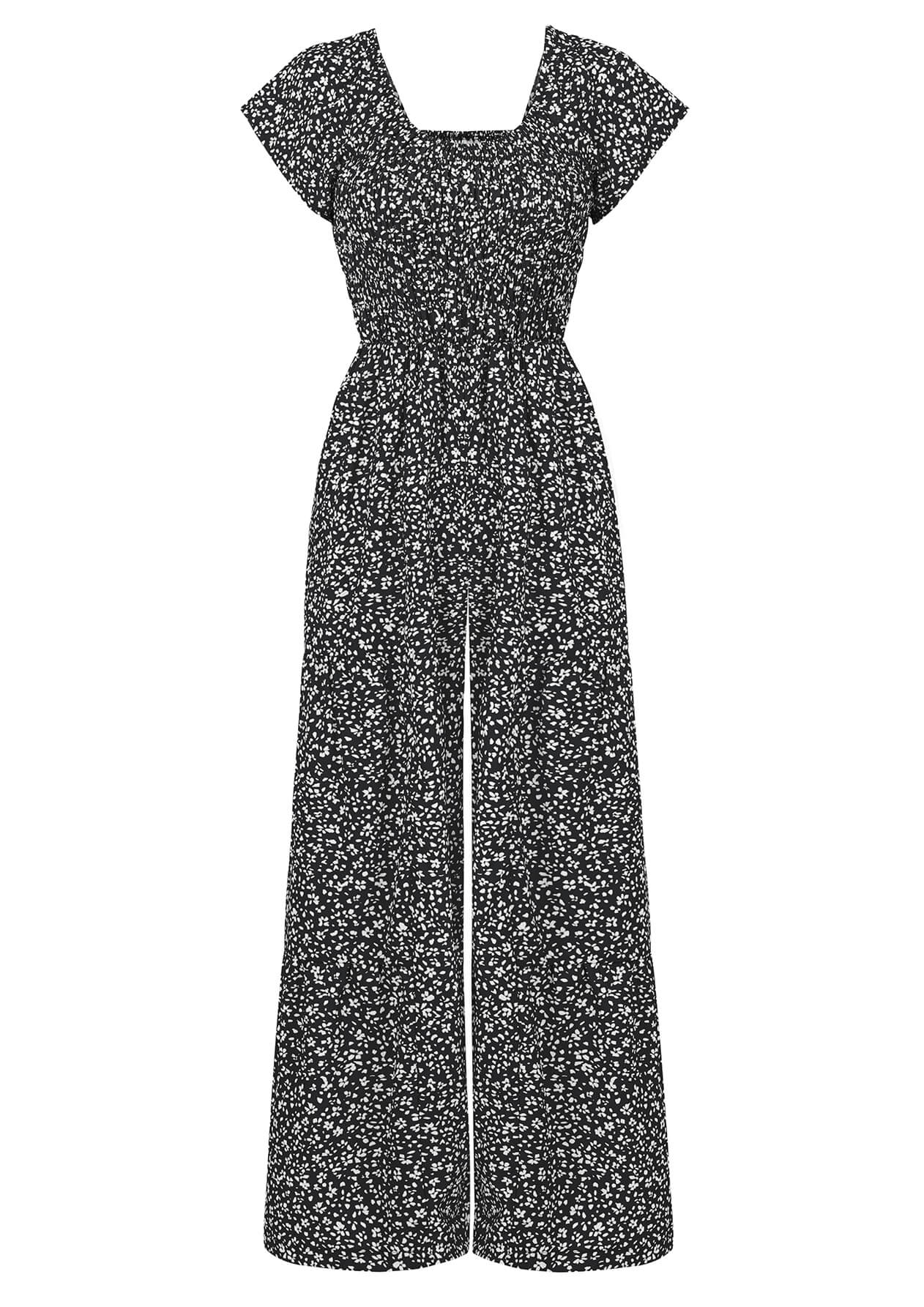 Tammy Off-Shoulder Jumpsuit - Black - Image 7