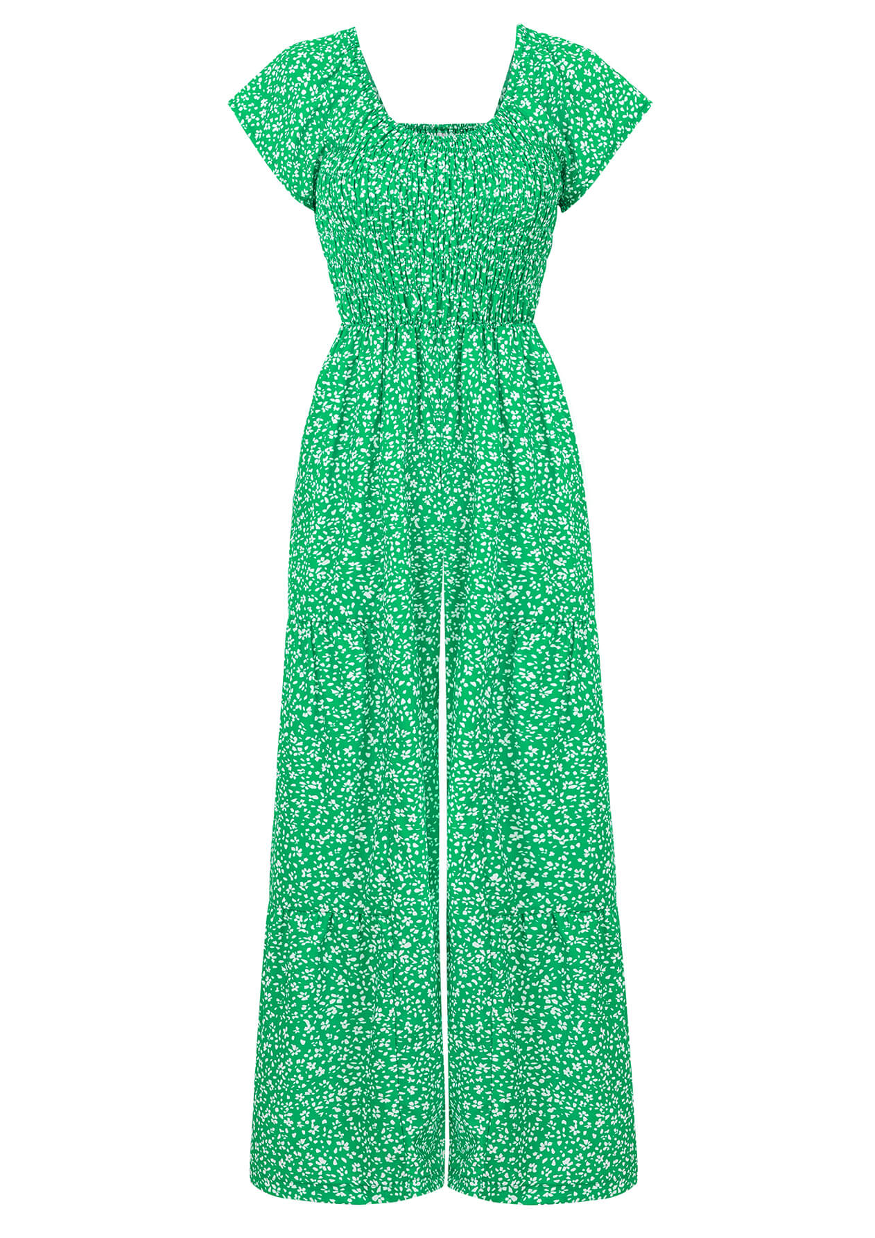 Tammy Off-Shoulder Jumpsuit - Green - Image 7