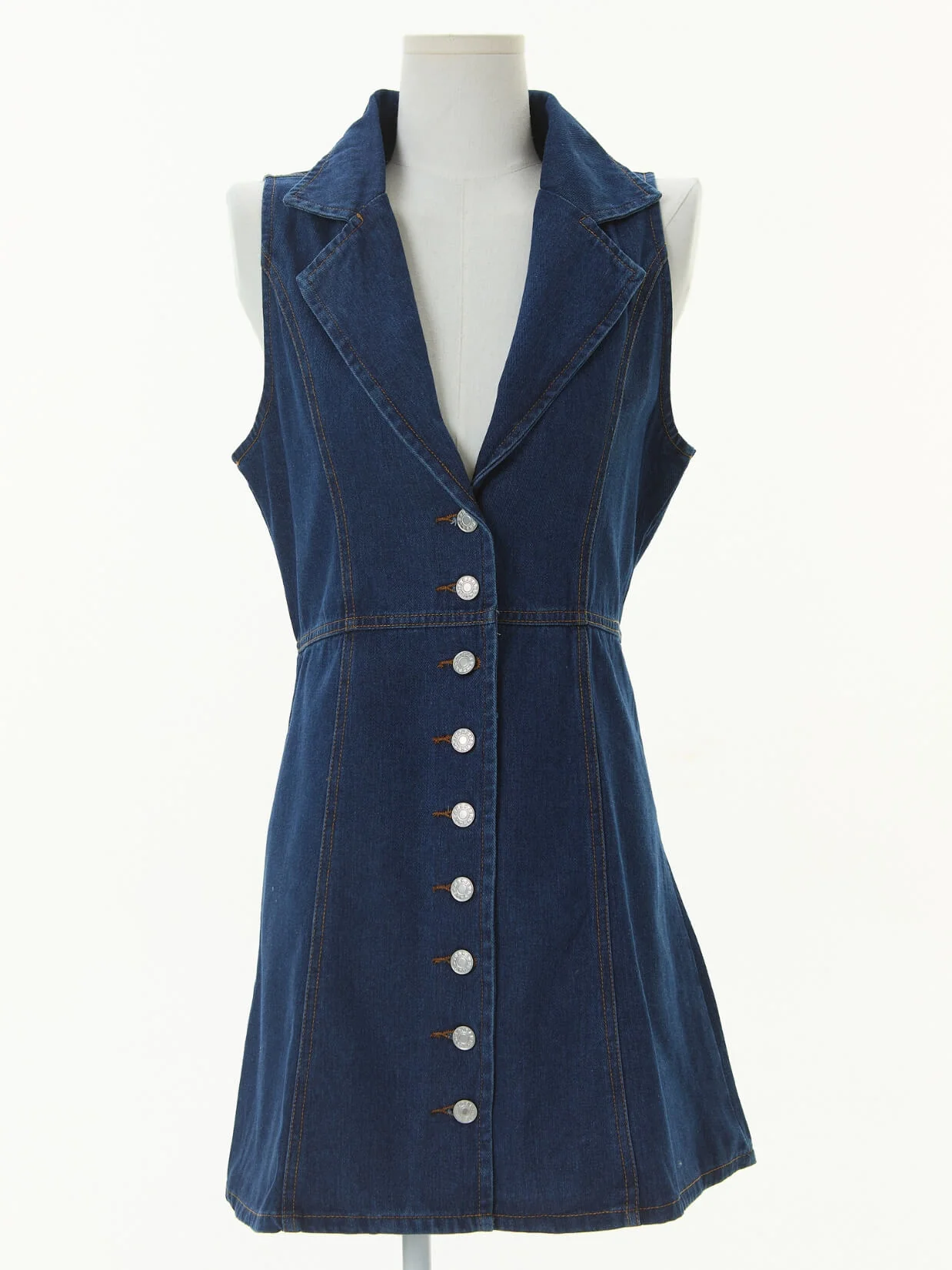 Tarah Denim Mini Dress - Image 3