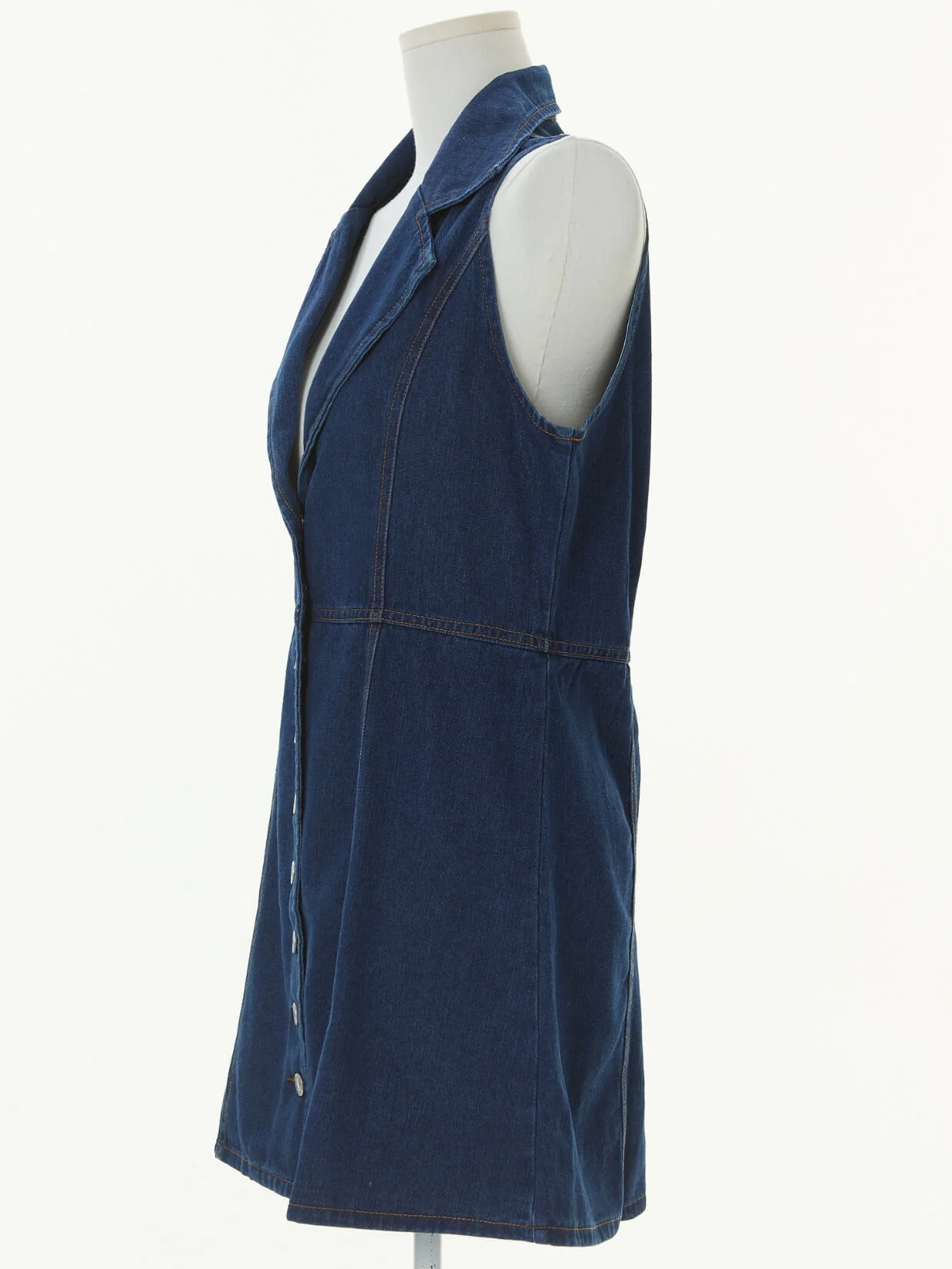 Tarah Denim Mini Dress - Image 5