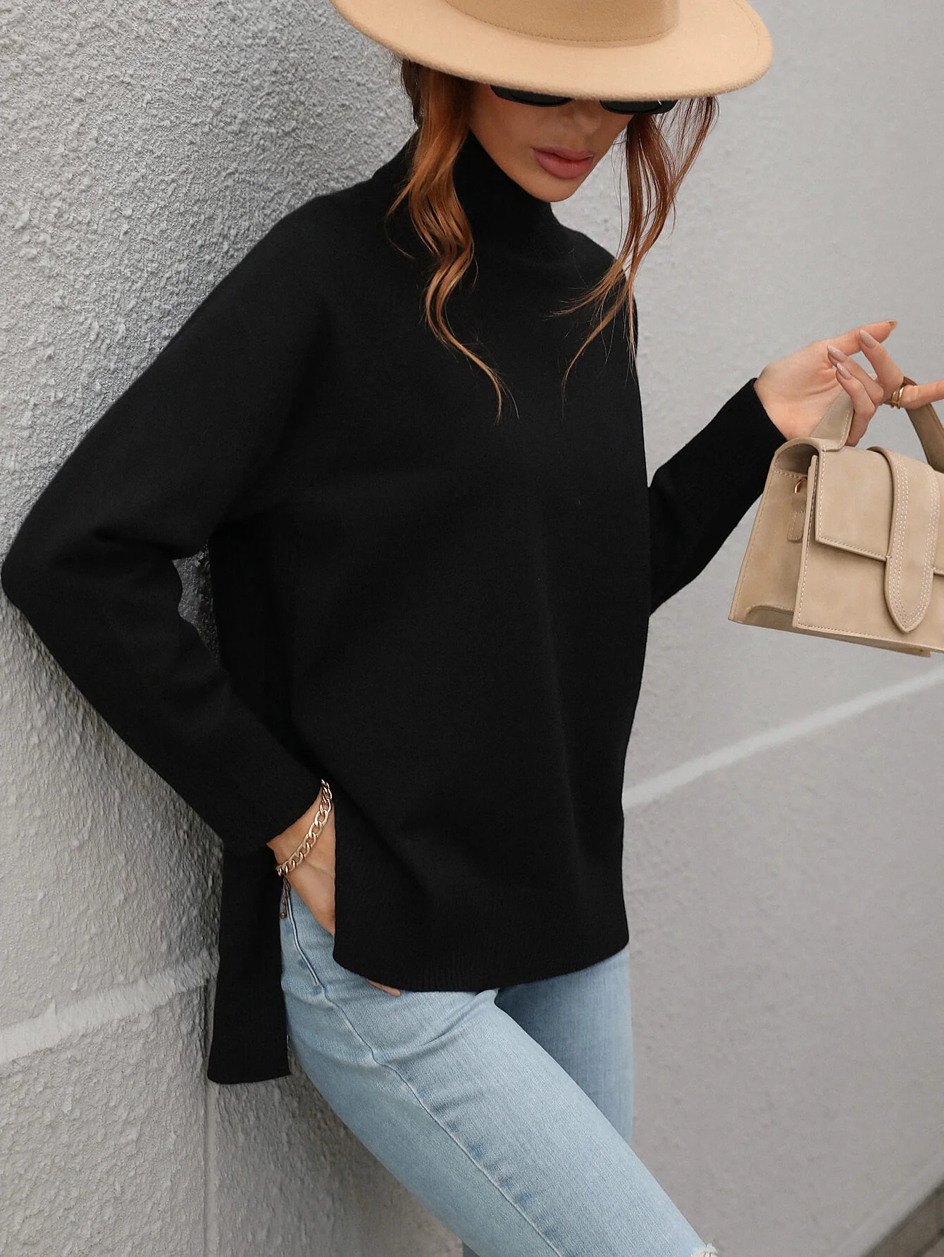 TAY KNIT JUMPER - BLACK - Image 2