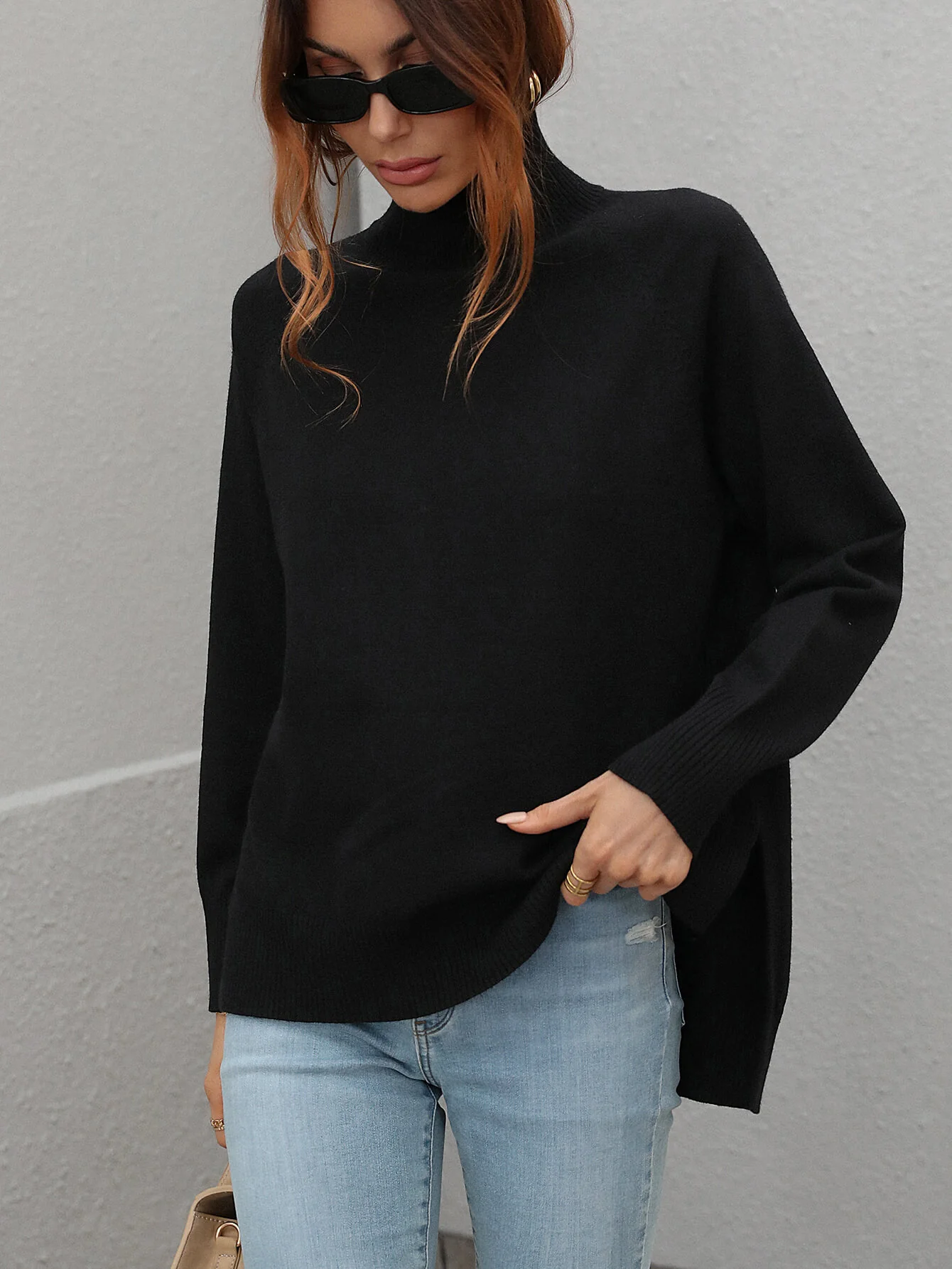 TAY KNIT JUMPER - BLACK - Image 4