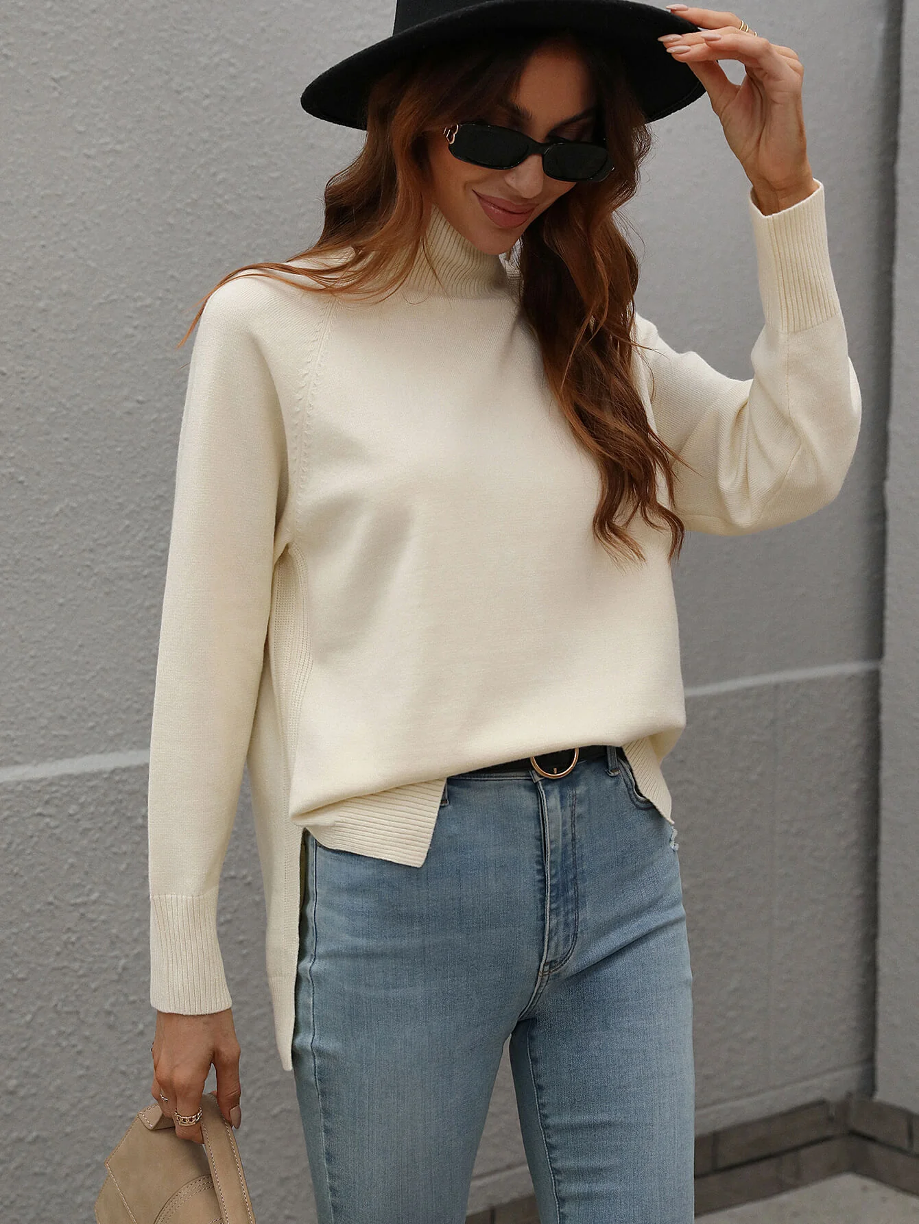 TAY KNIT JUMPER - CREAM - Image 2