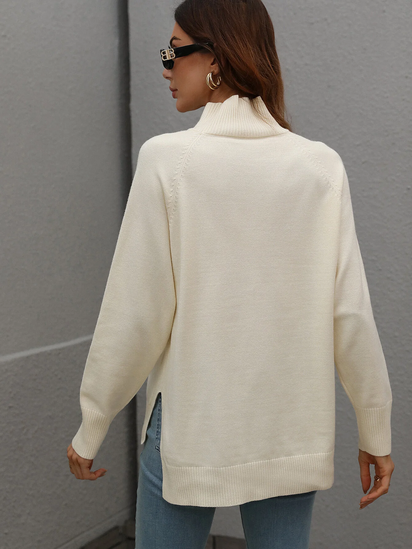 TAY KNIT JUMPER - CREAM - Image 3