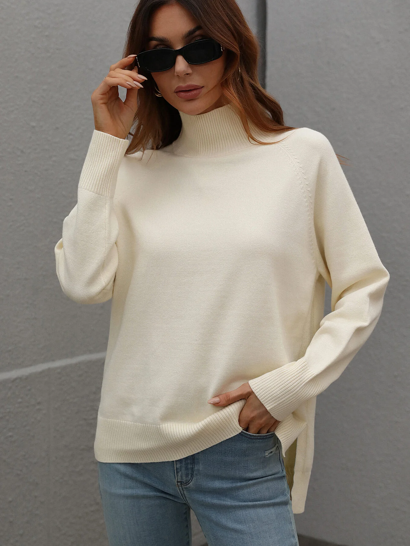 TAY KNIT JUMPER - CREAM - Image 5