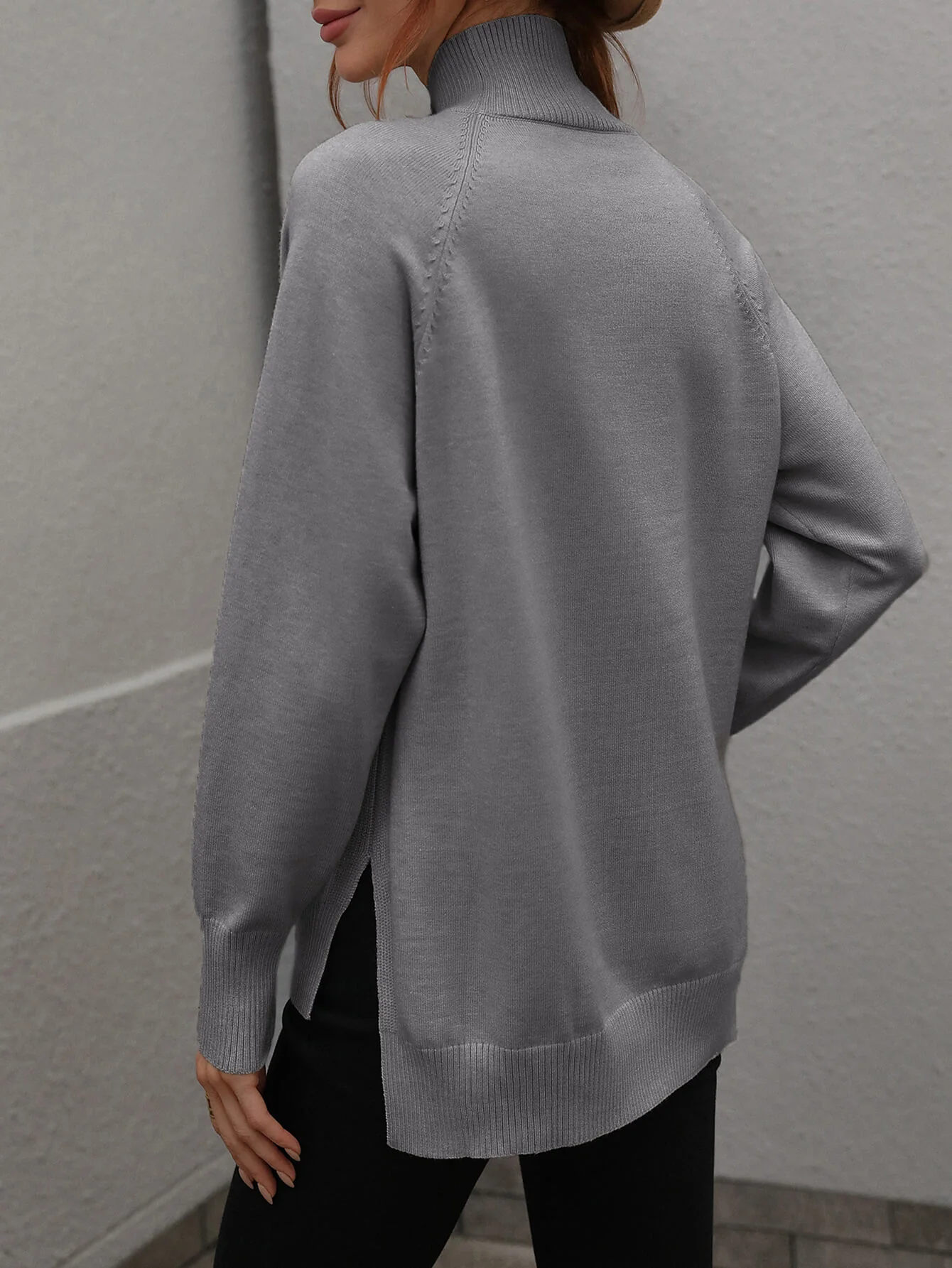 TAY KNIT JUMPER - GRAY - Image 4