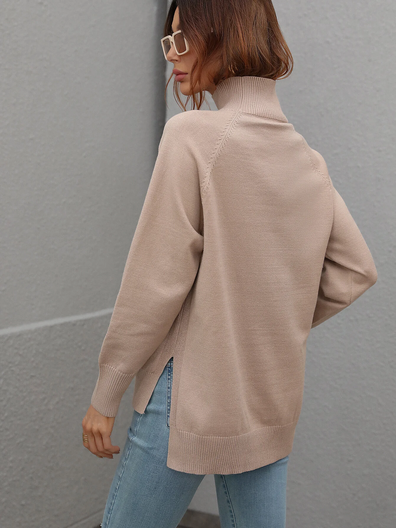 TAY KNIT JUMPER - KHAKI - Image 3