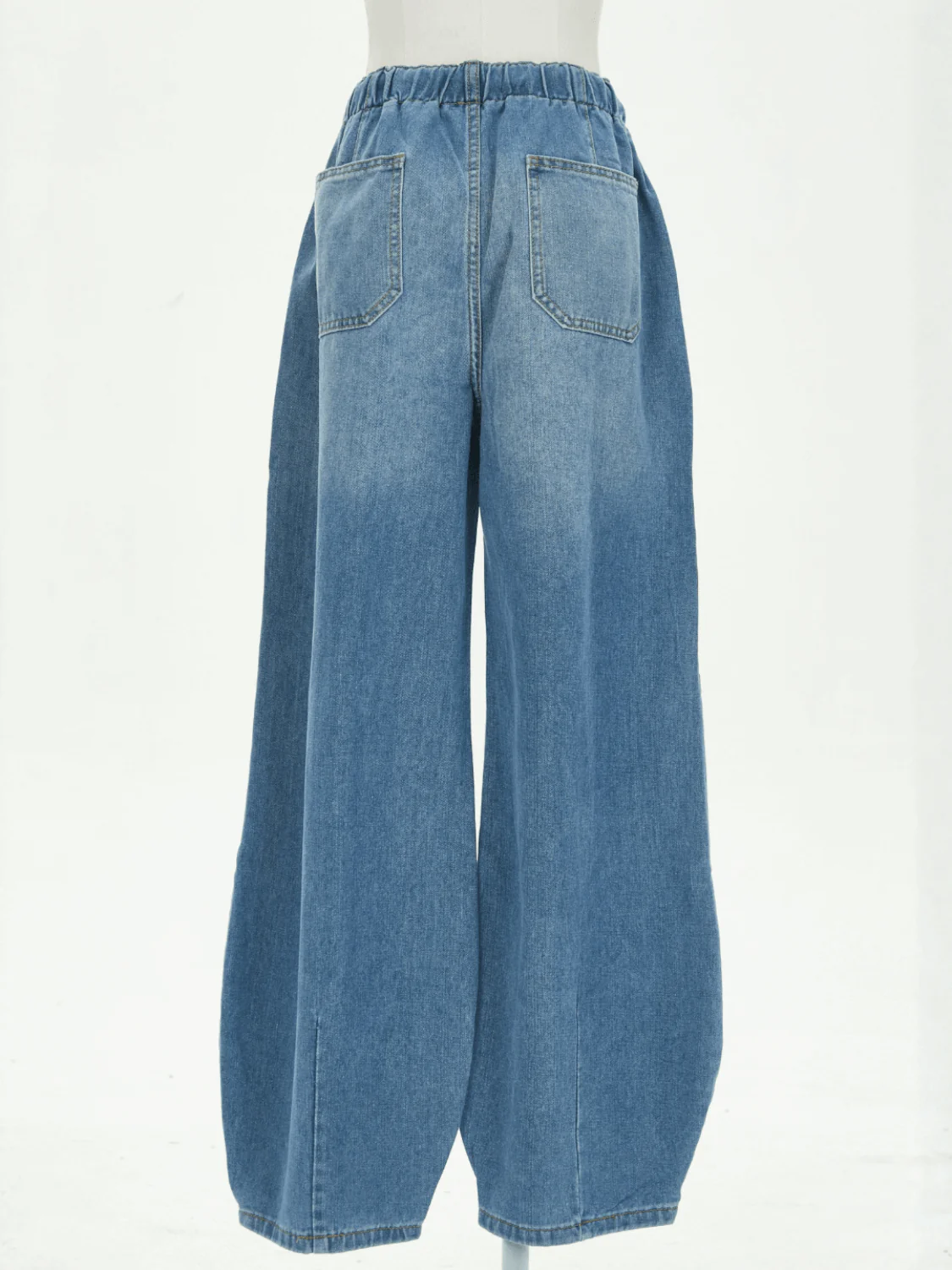 Teien Rigid Pintuck Barrel Jeans - blue - Image 6