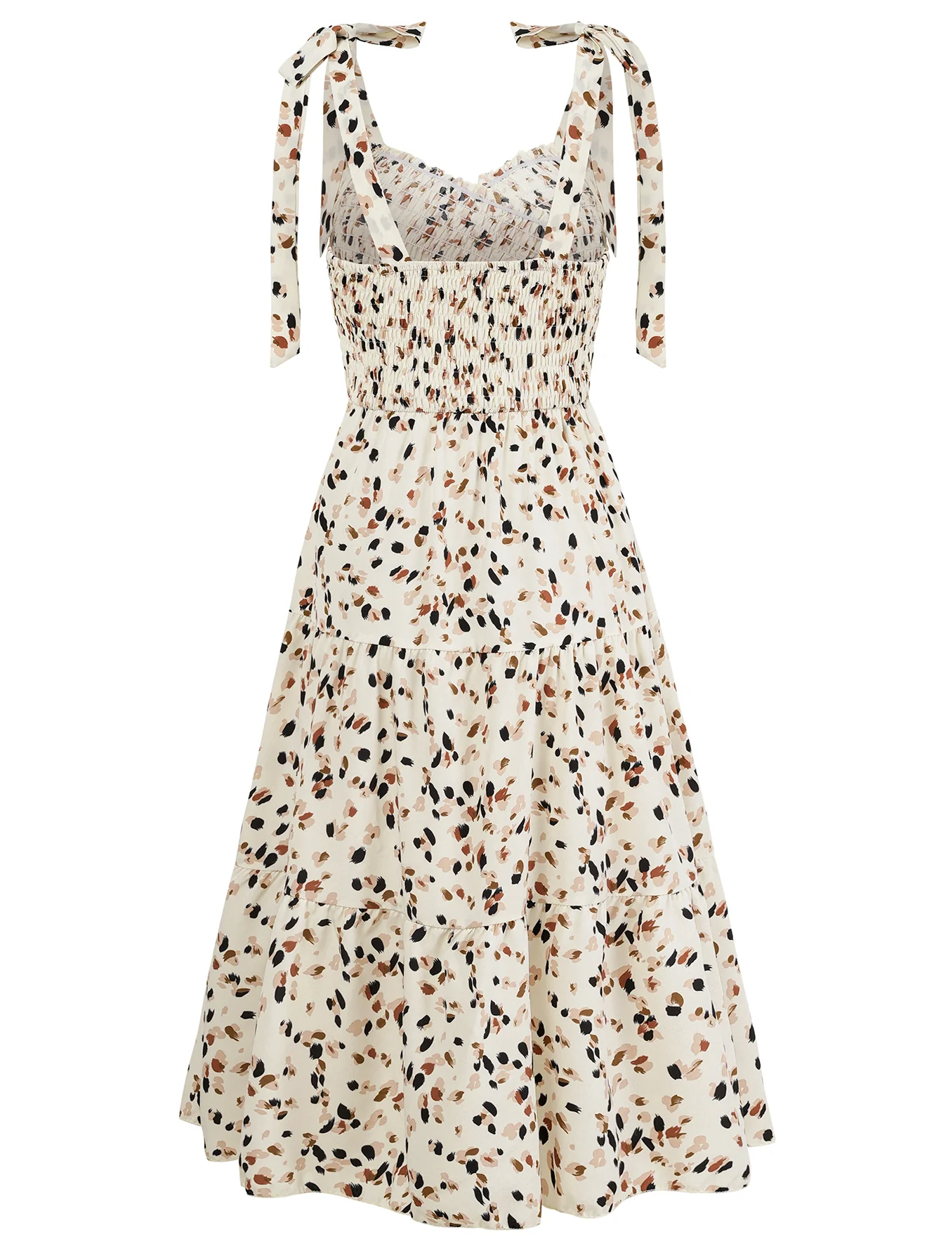 Timeless Beauty Cutout Floral Midi Dress - Cream - Image 8